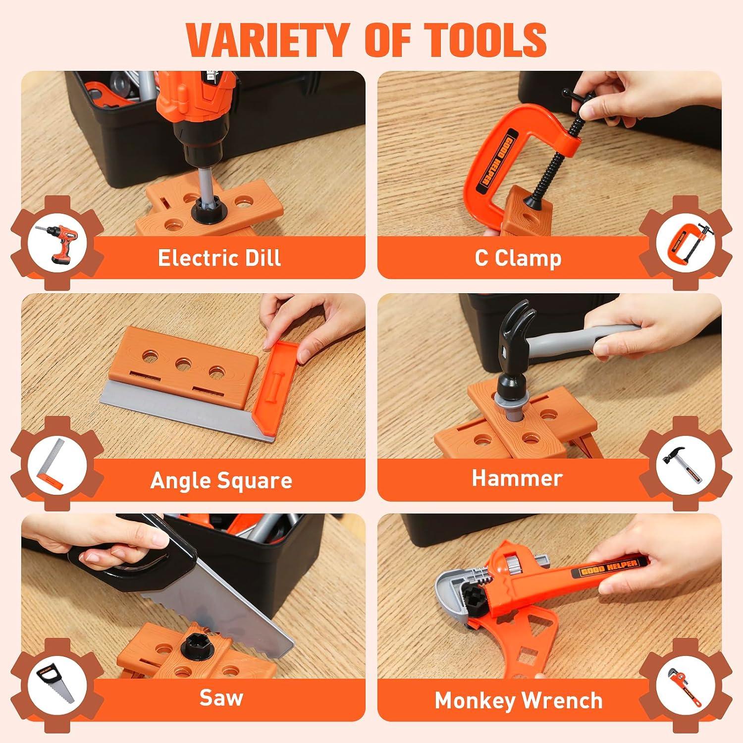 Juego de Herramientas para Niños Zealous Toys 48 Piezas