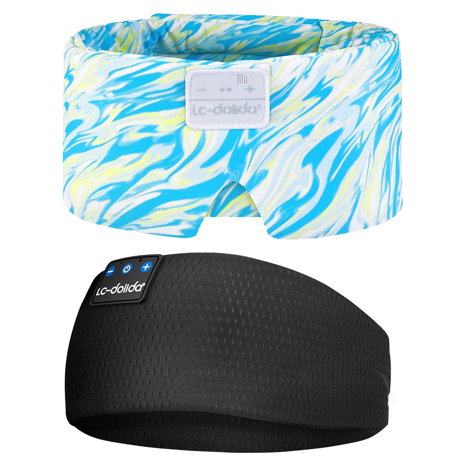 Máscara de Sueño de Seda LC-dolida con Auriculares Bluetooth 5.4