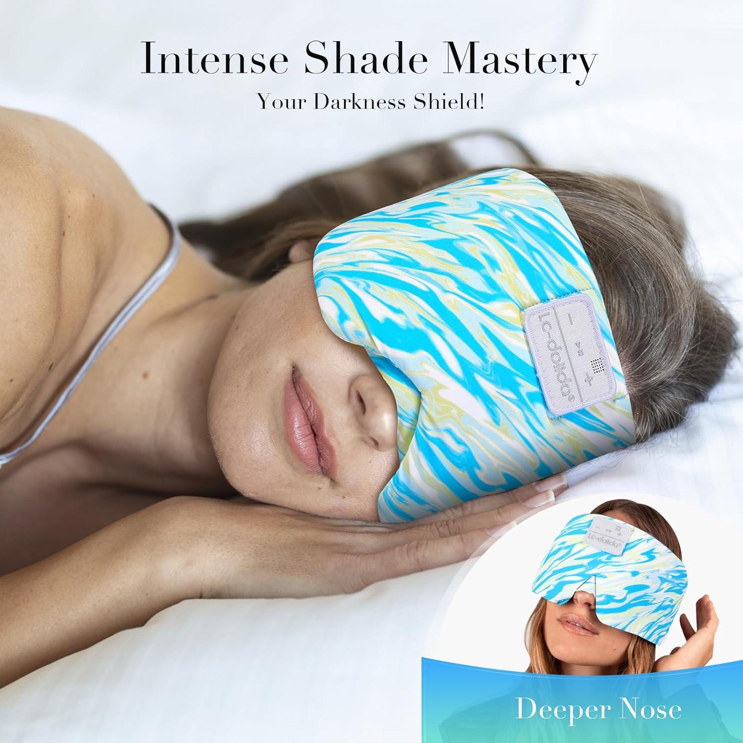 Máscara de Sueño de Seda LC-dolida con Auriculares Bluetooth 5.4