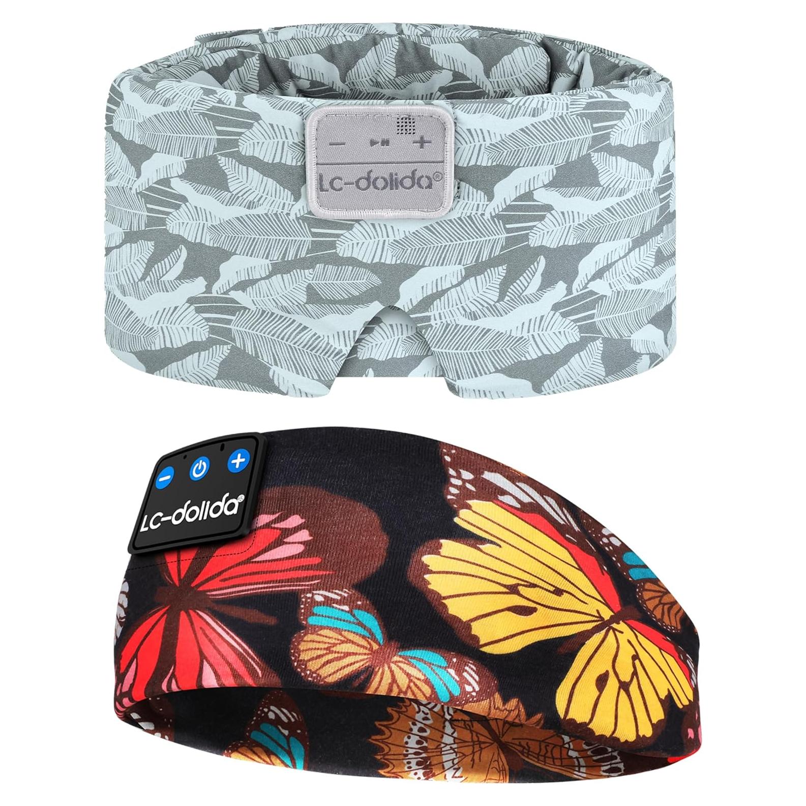 Máscara de Sueño de Seda LC-dolida con Auriculares Bluetooth 5.4