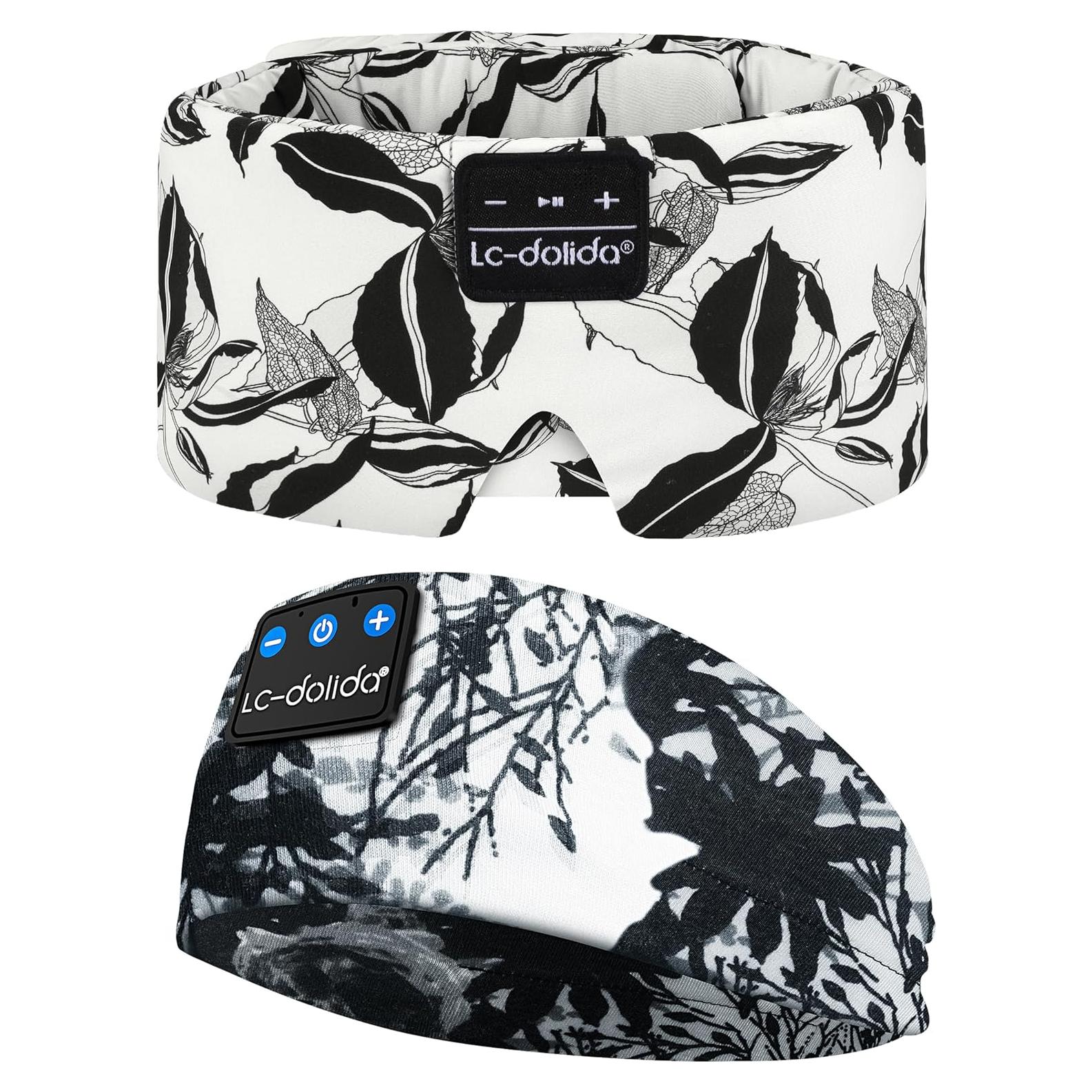 Máscara de Sueño de Seda LC-dolida con Auriculares Bluetooth