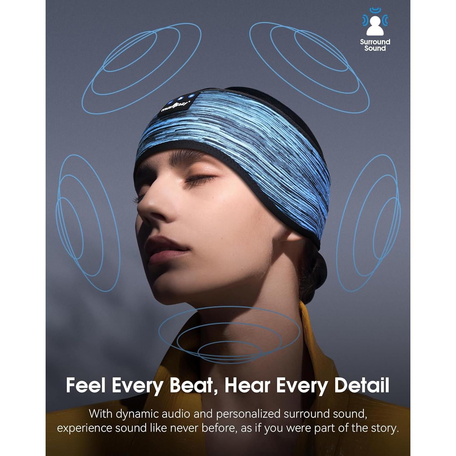 Auriculares Inalámbricos para Dormir MUSICOZY Banda de Cabeza 5.2