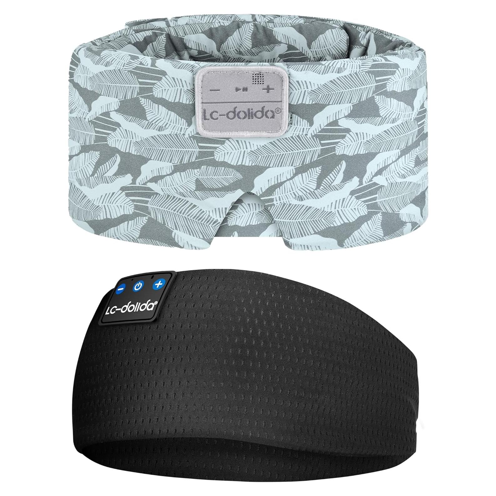 Máscara de Sueño de Seda LC-dolida con Auriculares Bluetooth 5.4