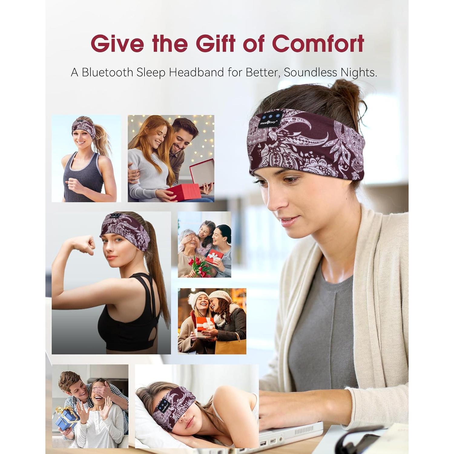Auriculares Bluetooth para dormir Musicozy Banda Cabeza HD
