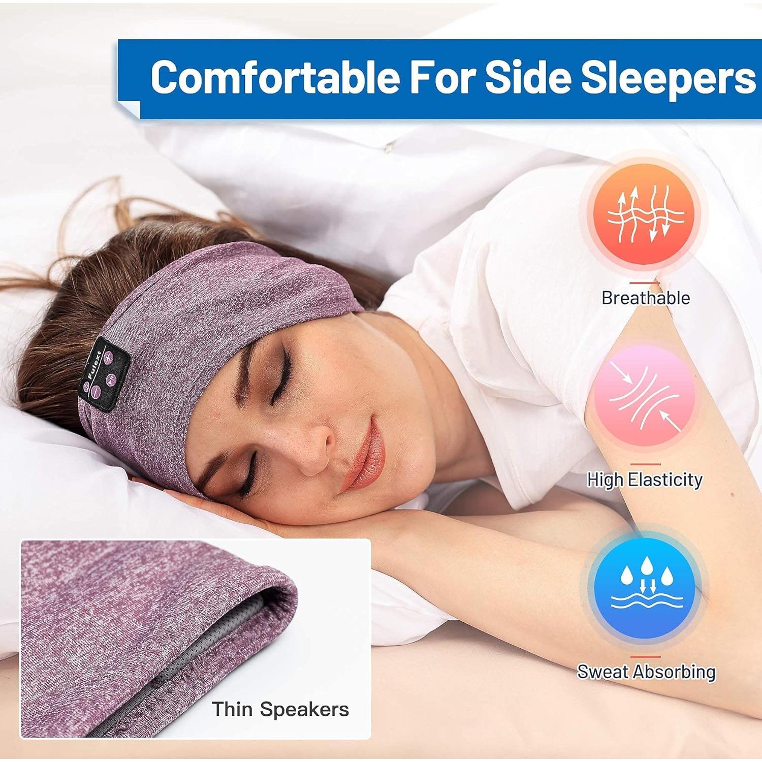 Auriculares para dormir Bluetooth Perytong, diadema deportiva 2 en 1