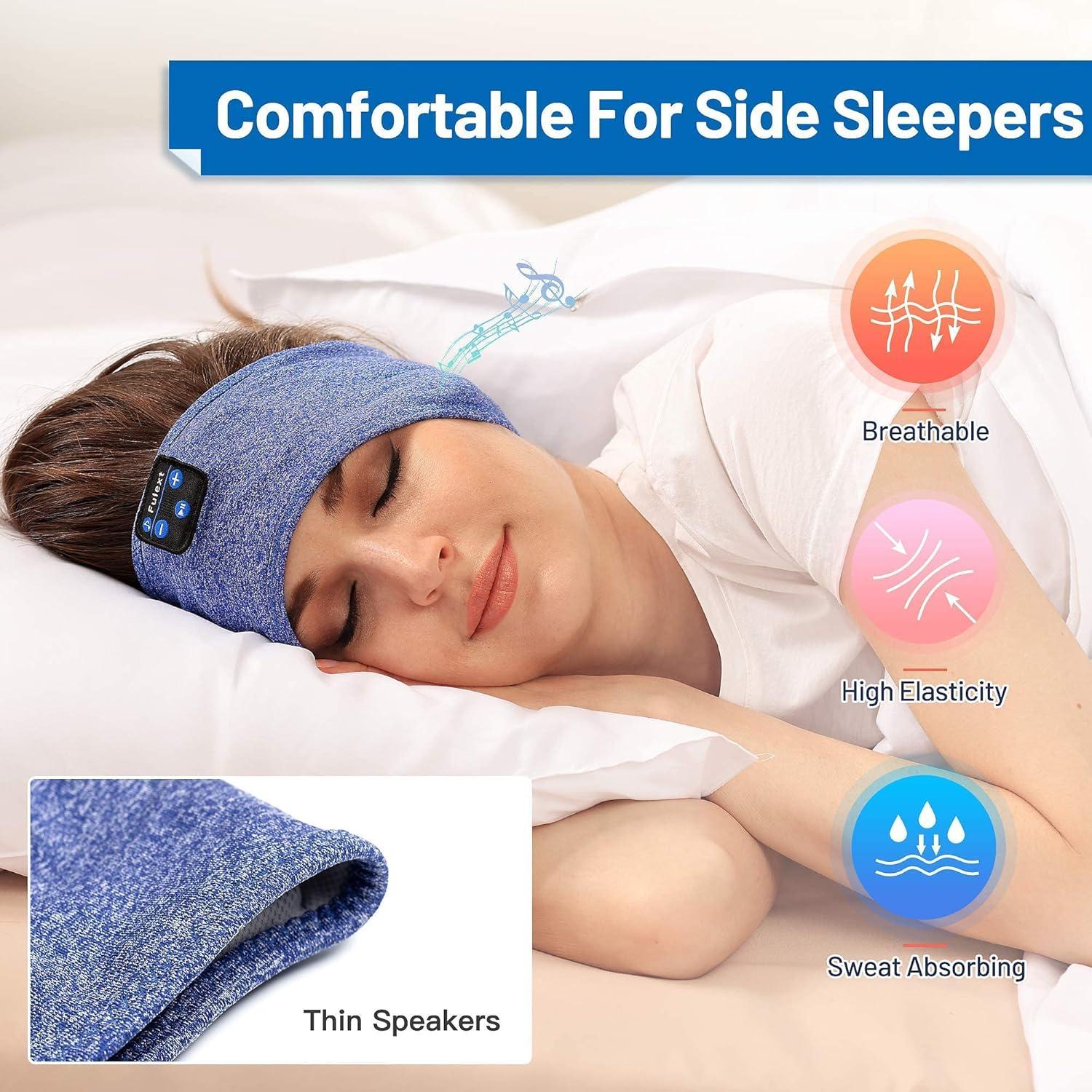 Auriculares para dormir Bluetooth Perytong, diadema deportiva 2 en 1