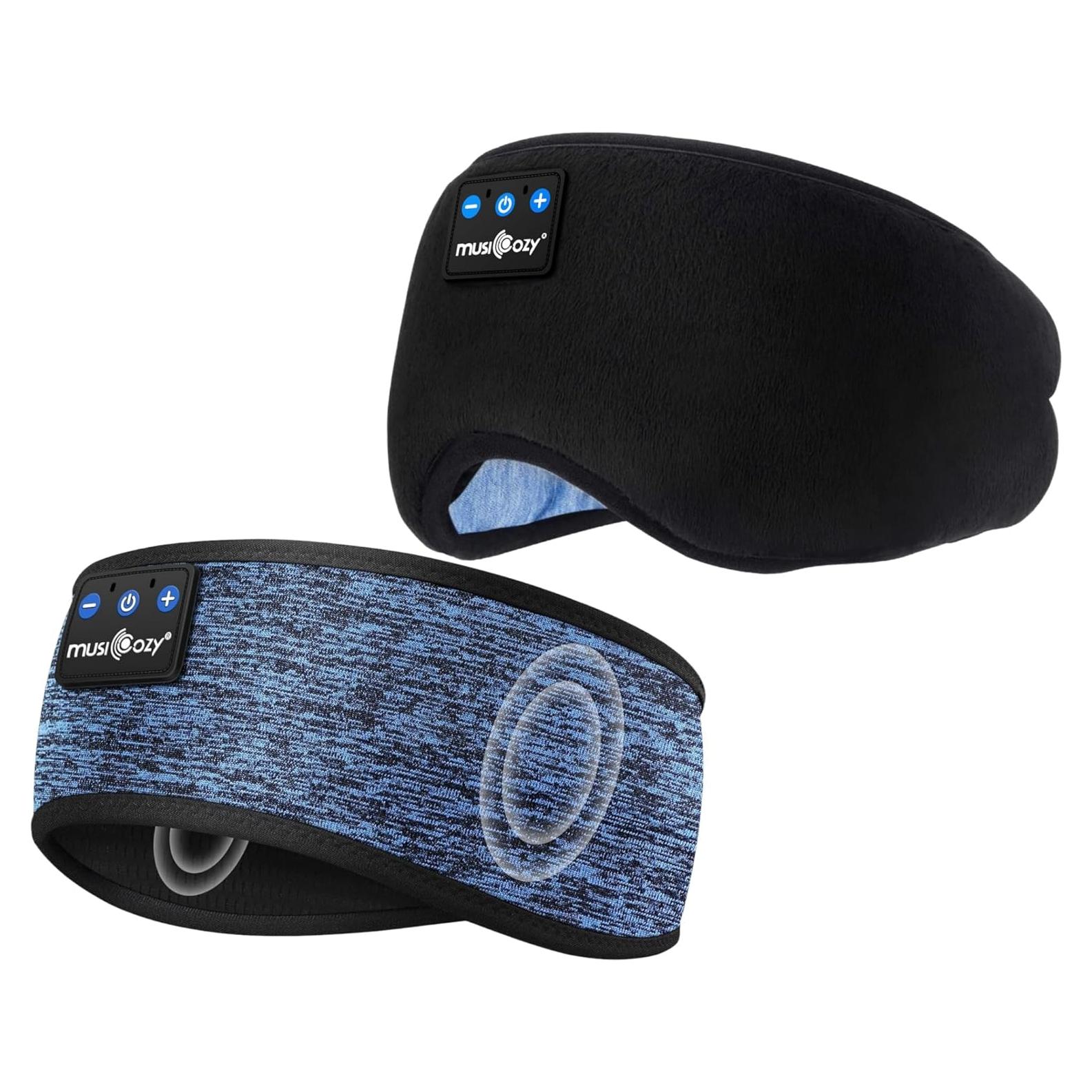 Auriculares Bluetooth para dormir MUSICOZY con máscara de ojos