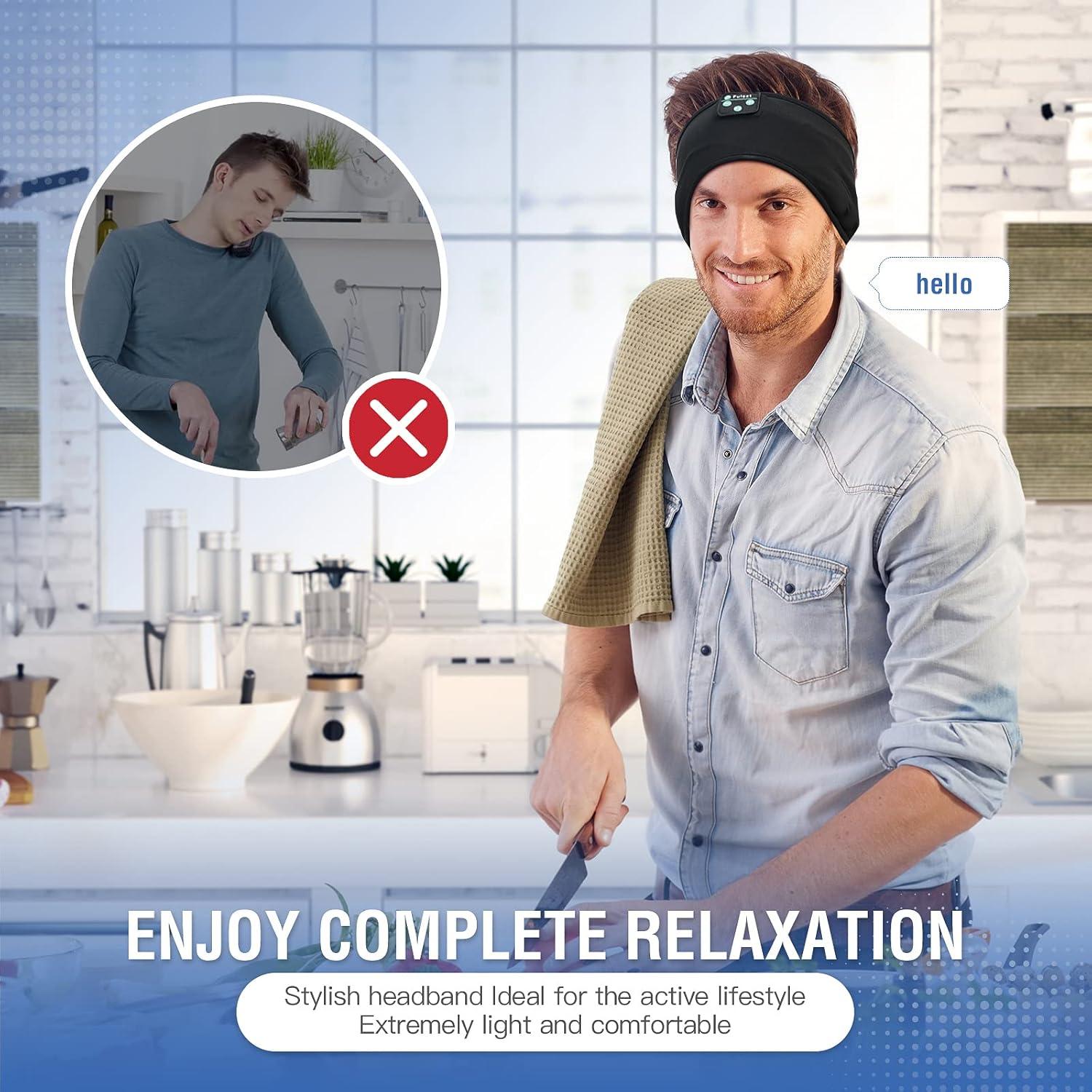 Auriculares para dormir Fulext Bluetooth 5.2 con cancelación de ruido