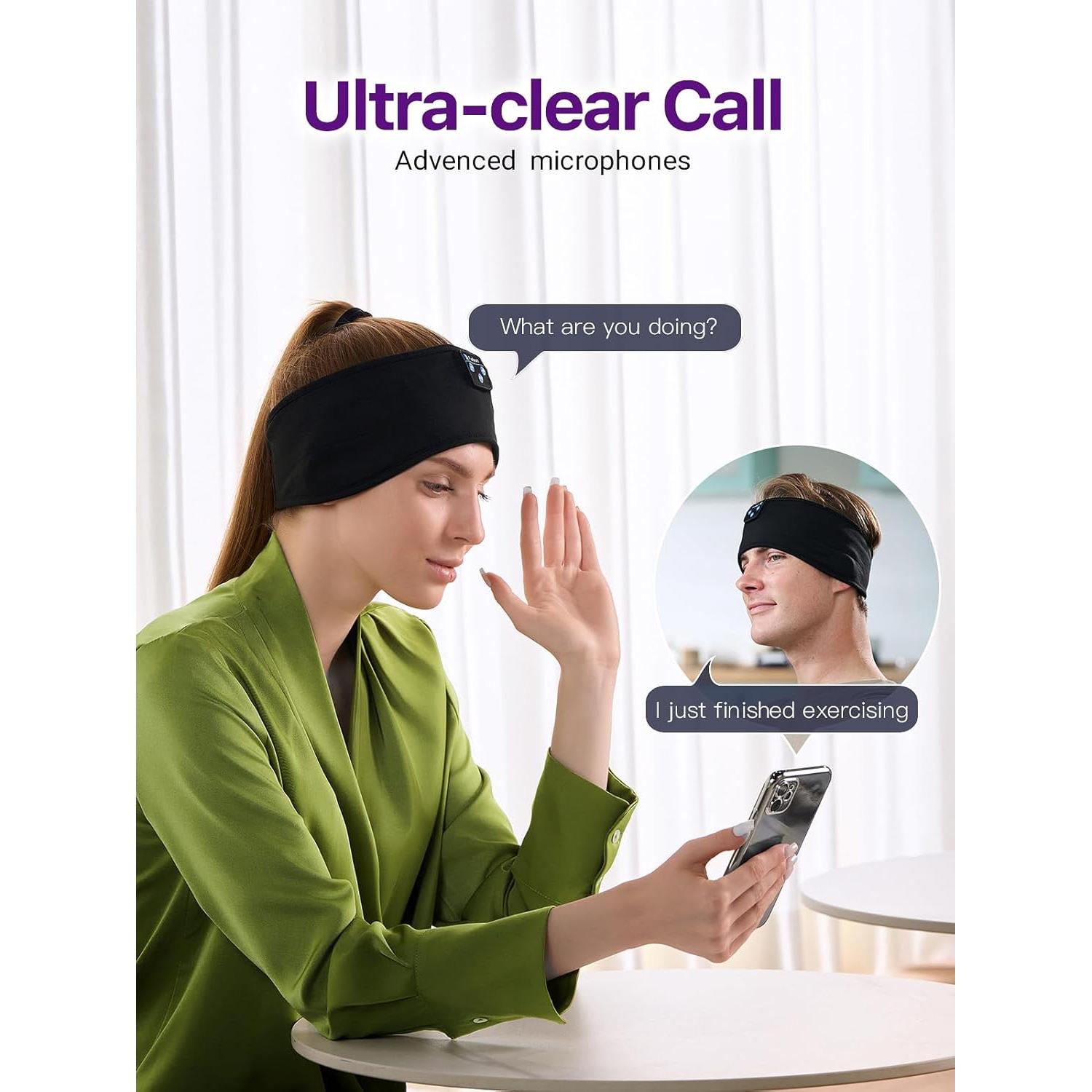 Auriculares para dormir Fulext Bluetooth 5.2 con cancelación de ruido