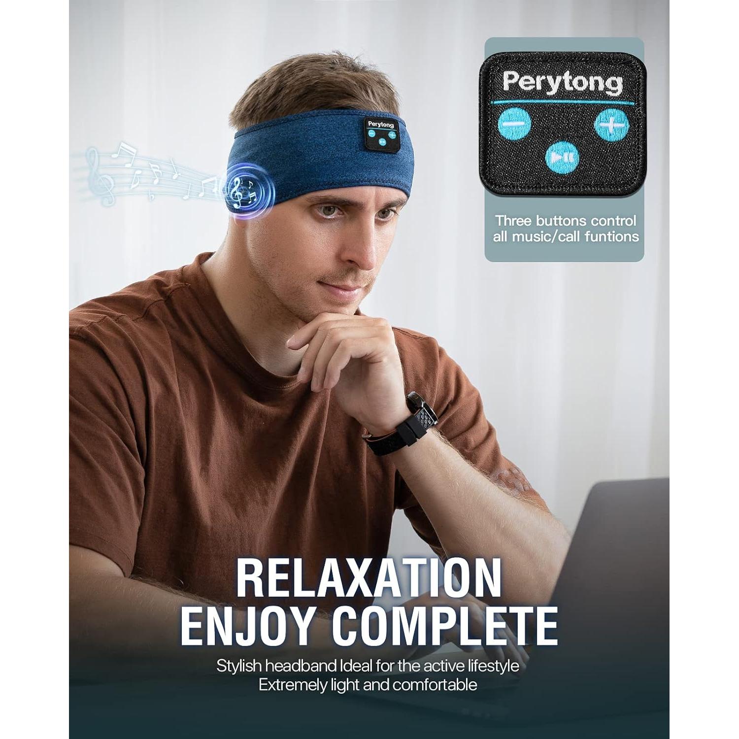 Auriculares Bluetooth Perytong PES01 para dormir, diadema cómoda