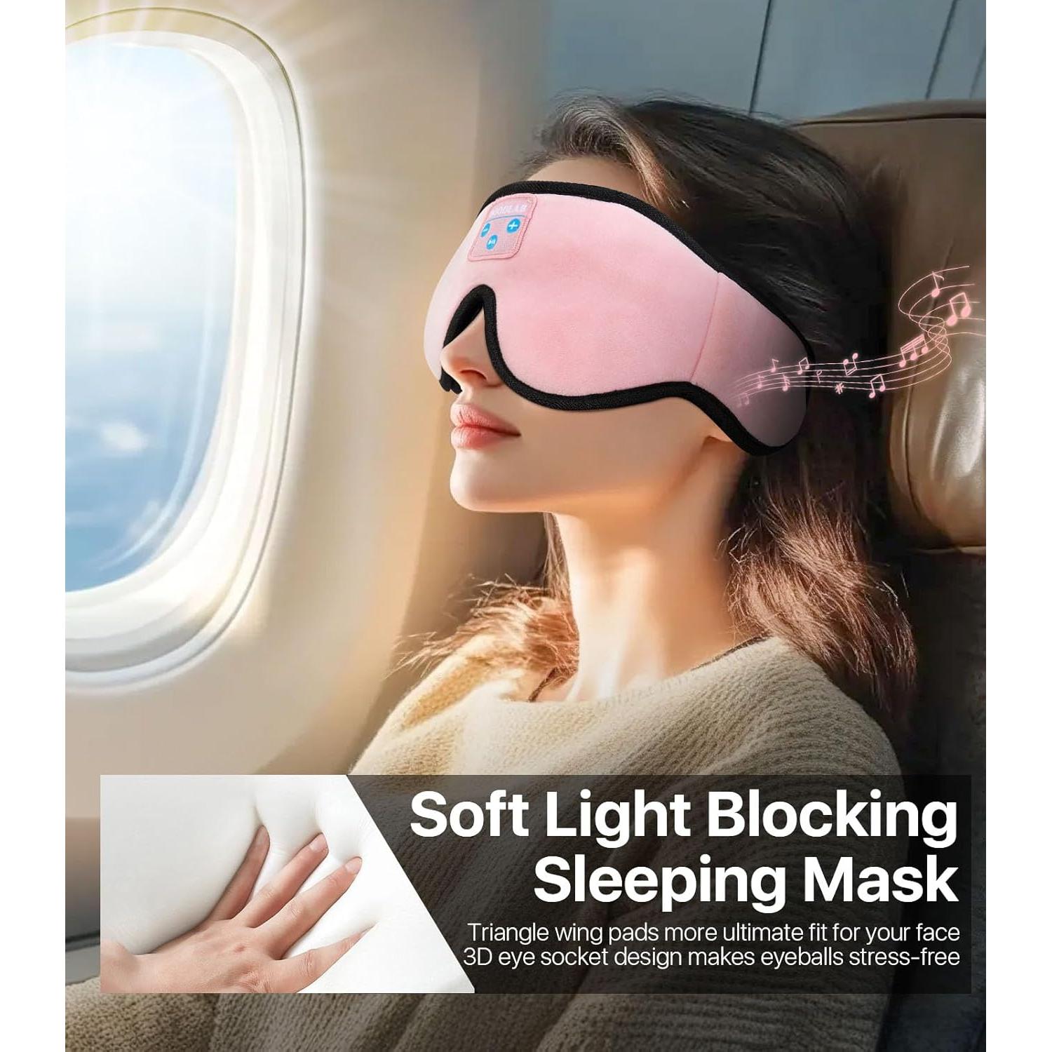 Auriculares para dormir Boodlab Bluetooth 3D Rosa Inalámbricos