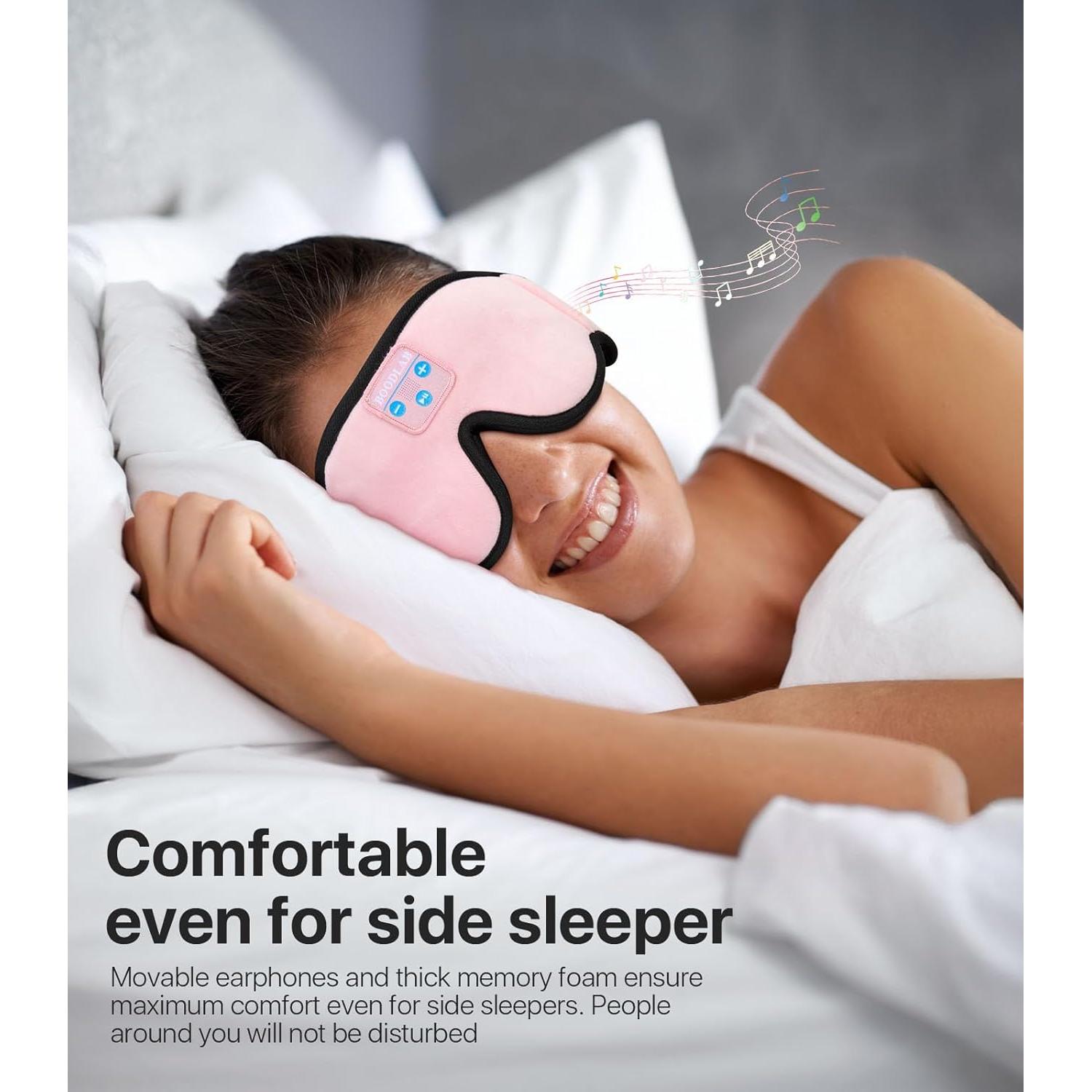 Auriculares para dormir Boodlab Bluetooth 3D Rosa Inalámbricos