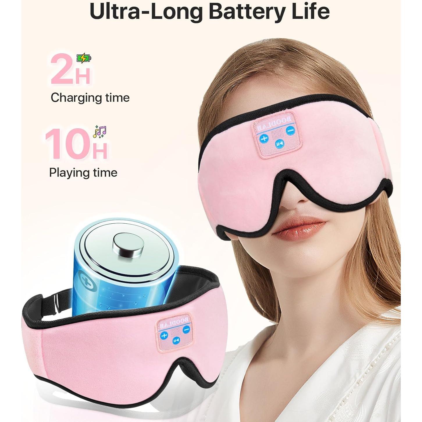 Auriculares para dormir Boodlab Bluetooth 3D Rosa Inalámbricos