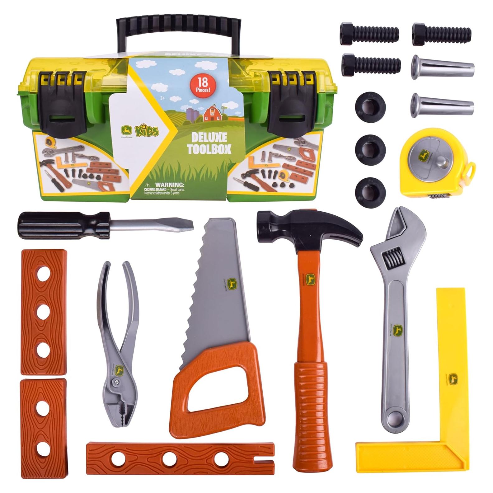 Juego de Herramientas John Deere 18 Piezas para Niños