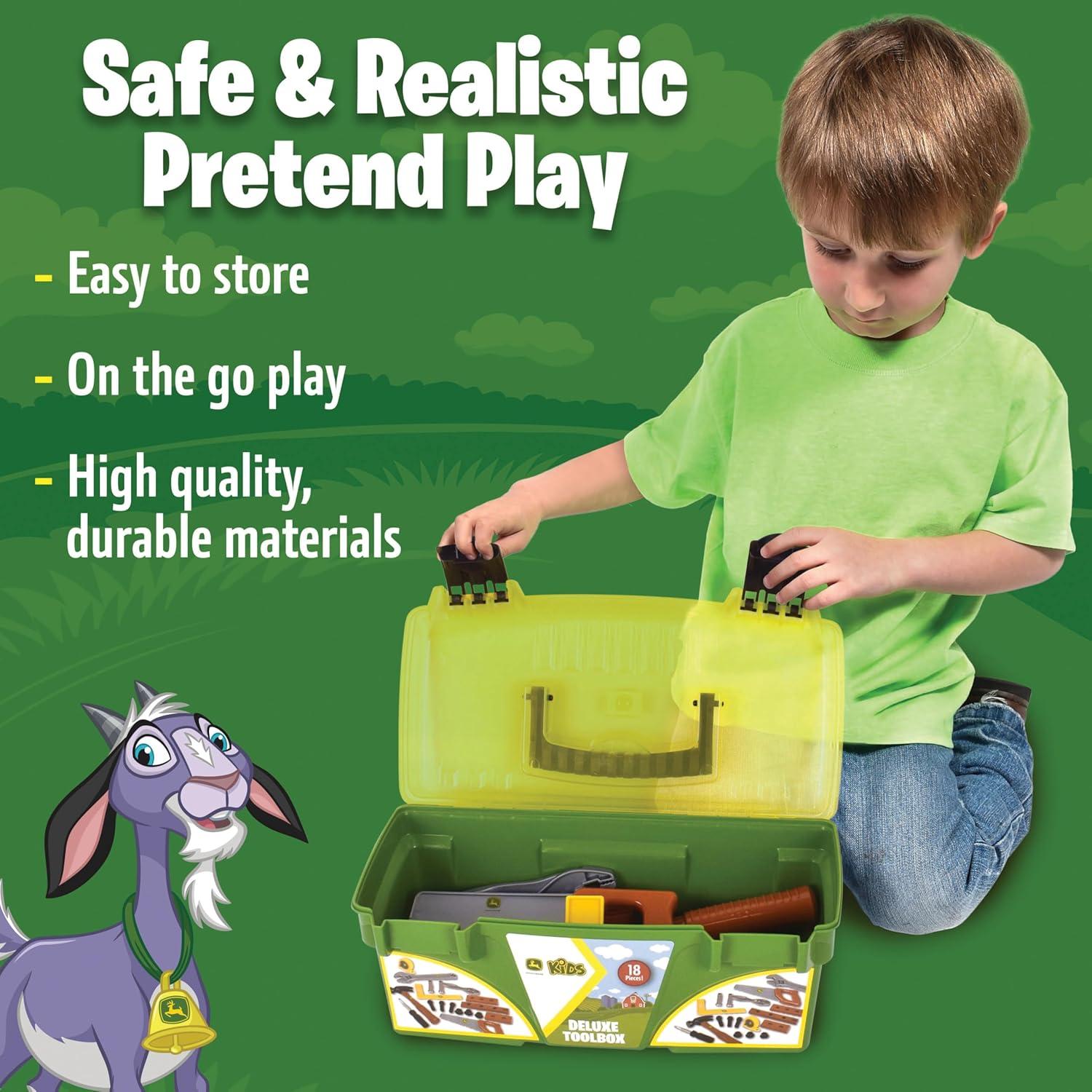 Juego de Herramientas John Deere 18 Piezas para Niños