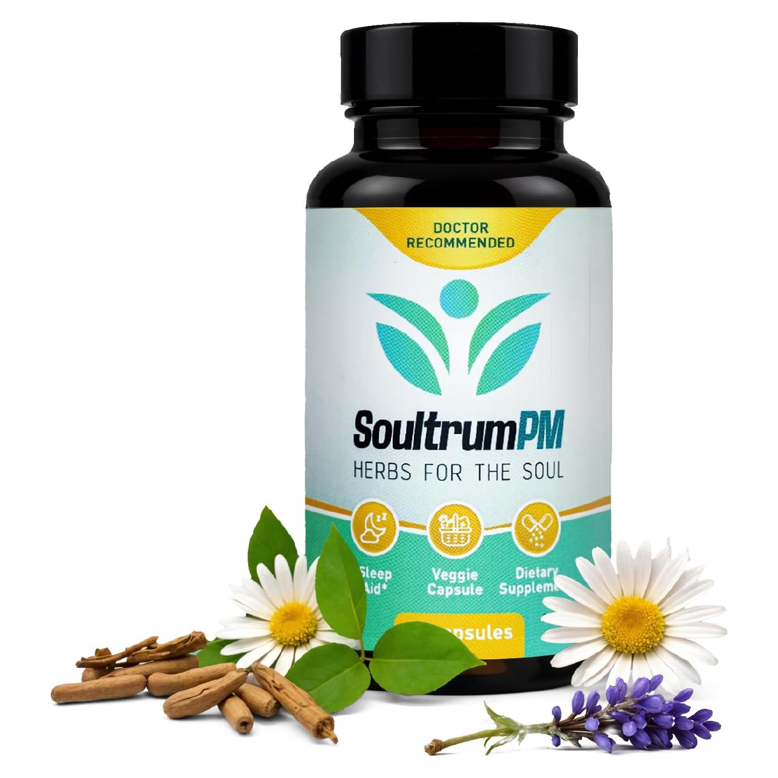 Suplemento Natural para Dormir Soultrum - 60 Cápsulas