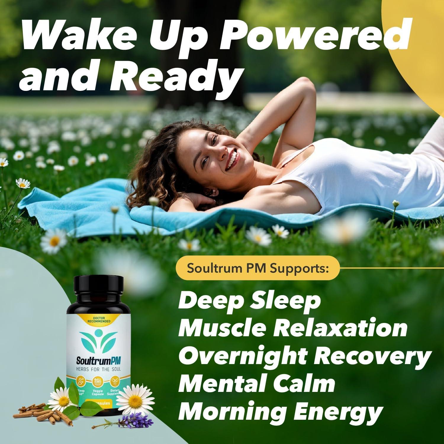 Suplemento Natural para Dormir Soultrum - 60 Cápsulas