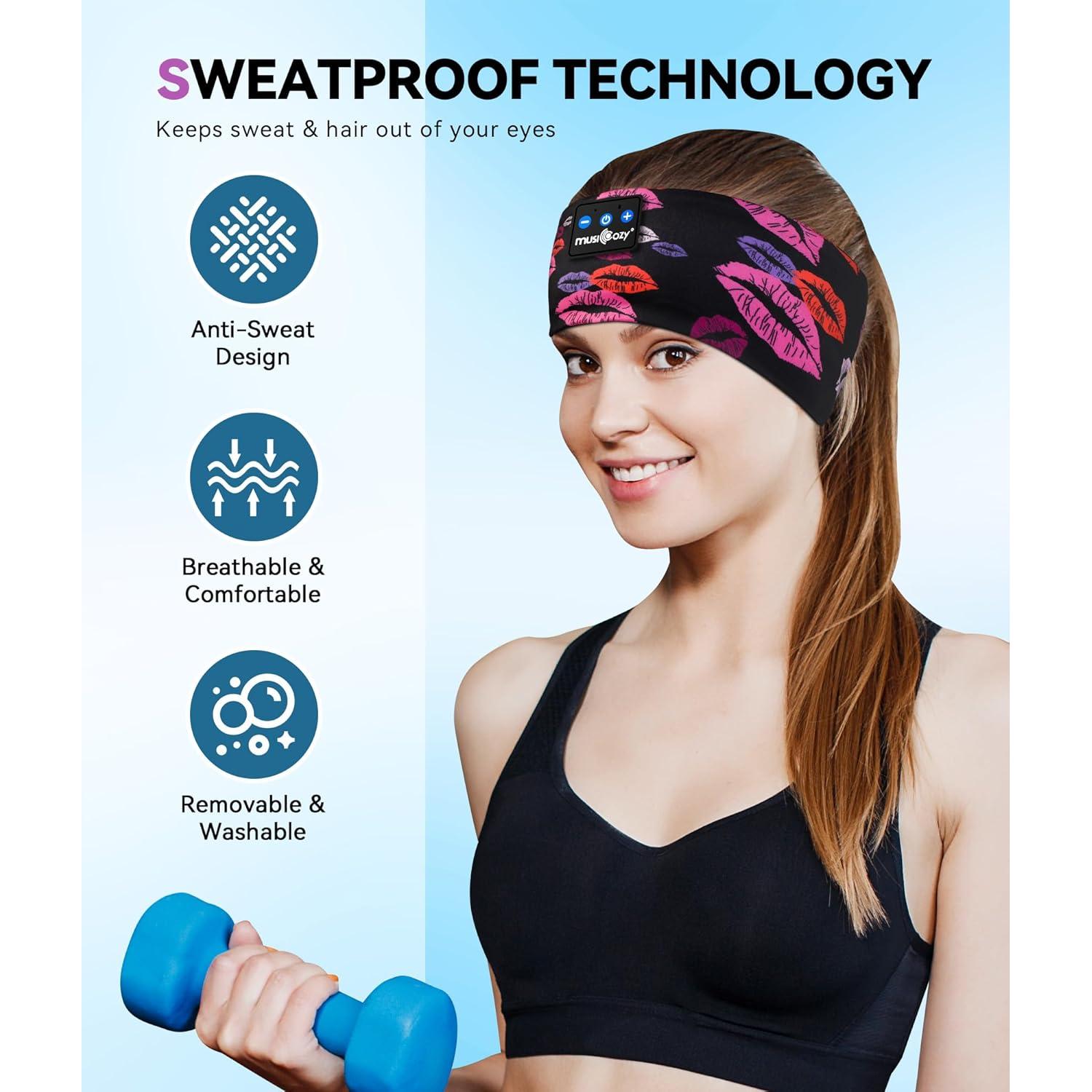 Auriculares Inalámbricos MUSICOZY Diadema Bluetooth Impermeable