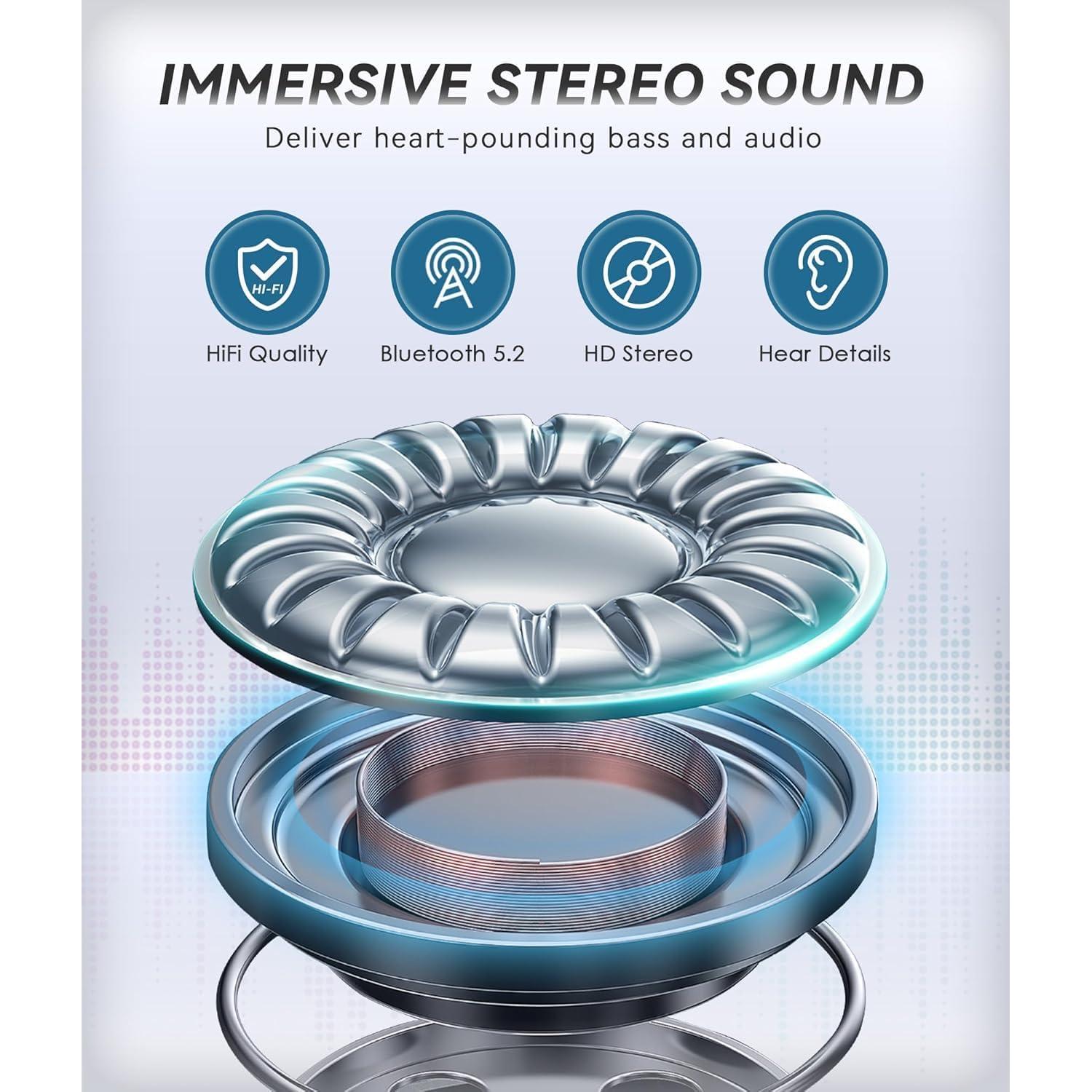 MUSICOZY Bluetooth 5.4 Sleep Headphones Sports Headband Headphones, Wireless Earphones Music Sleep Earbuds for Side Sleepers Sleeping Eye Mask for Women Men Workout Running Cool Unique Gifts