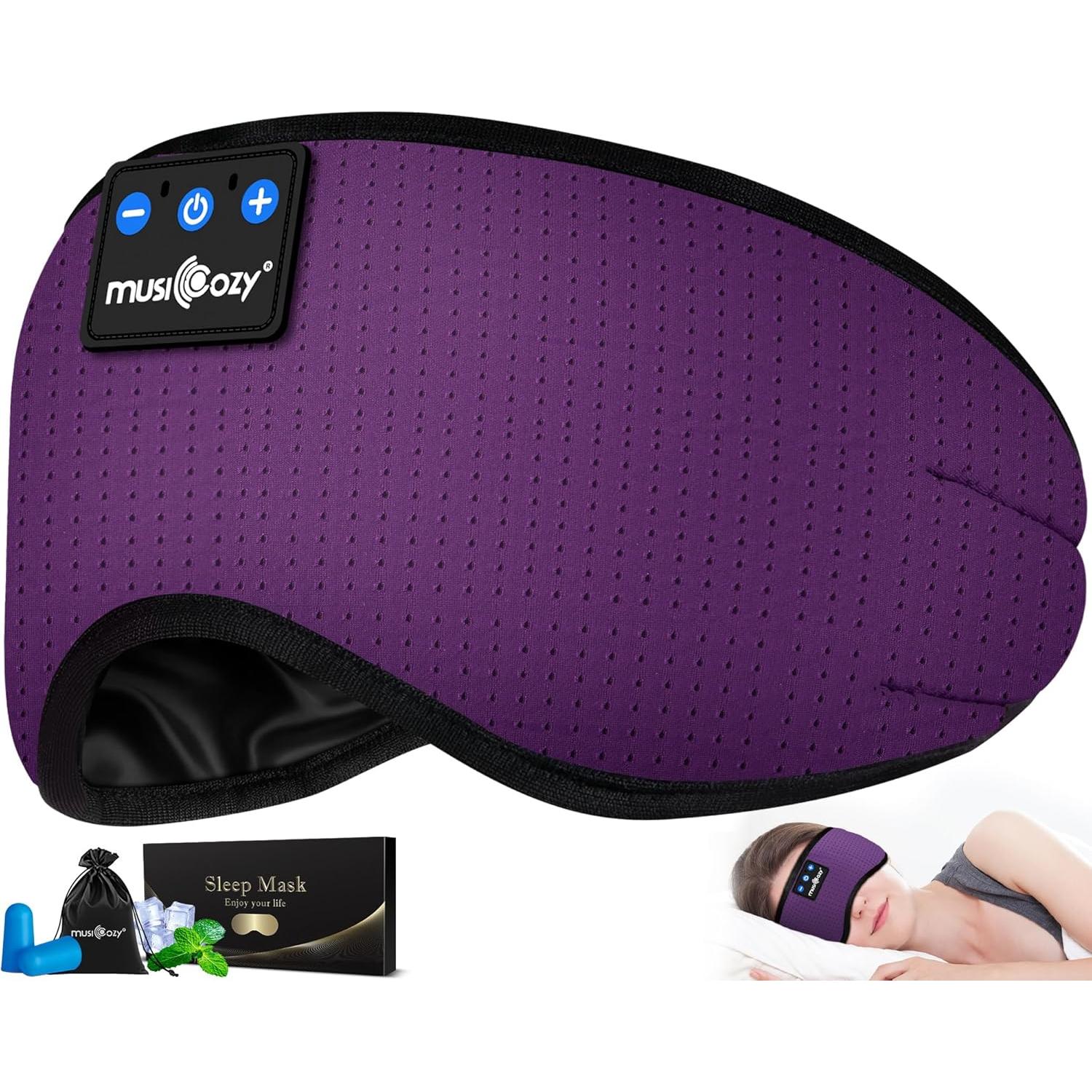 Auriculares para Dormir Bluetooth MUSICOZY 3D con Máscara de Sueño