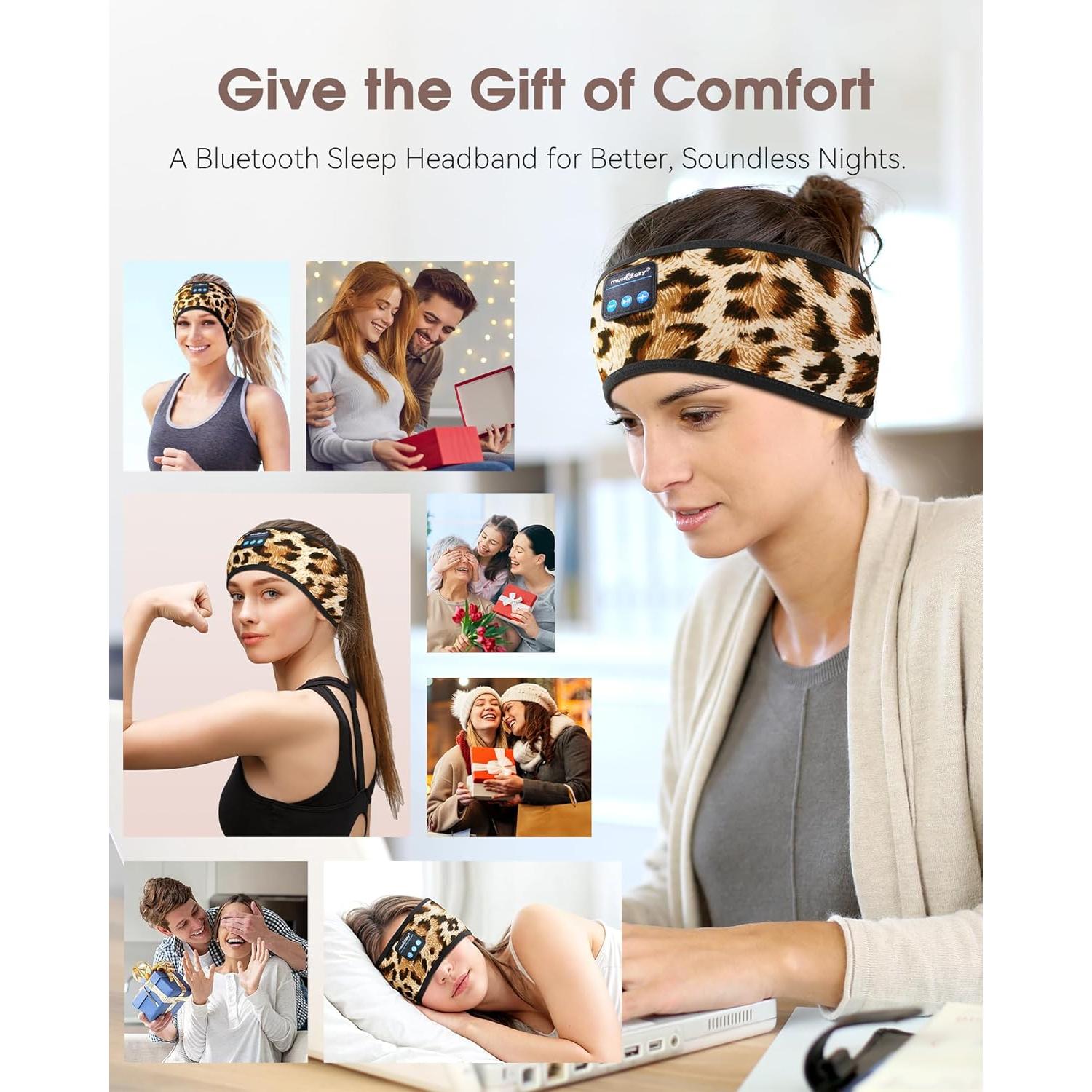 Auriculares Inalámbricos MUSICOZY Diadema Bluetooth para Dormir
