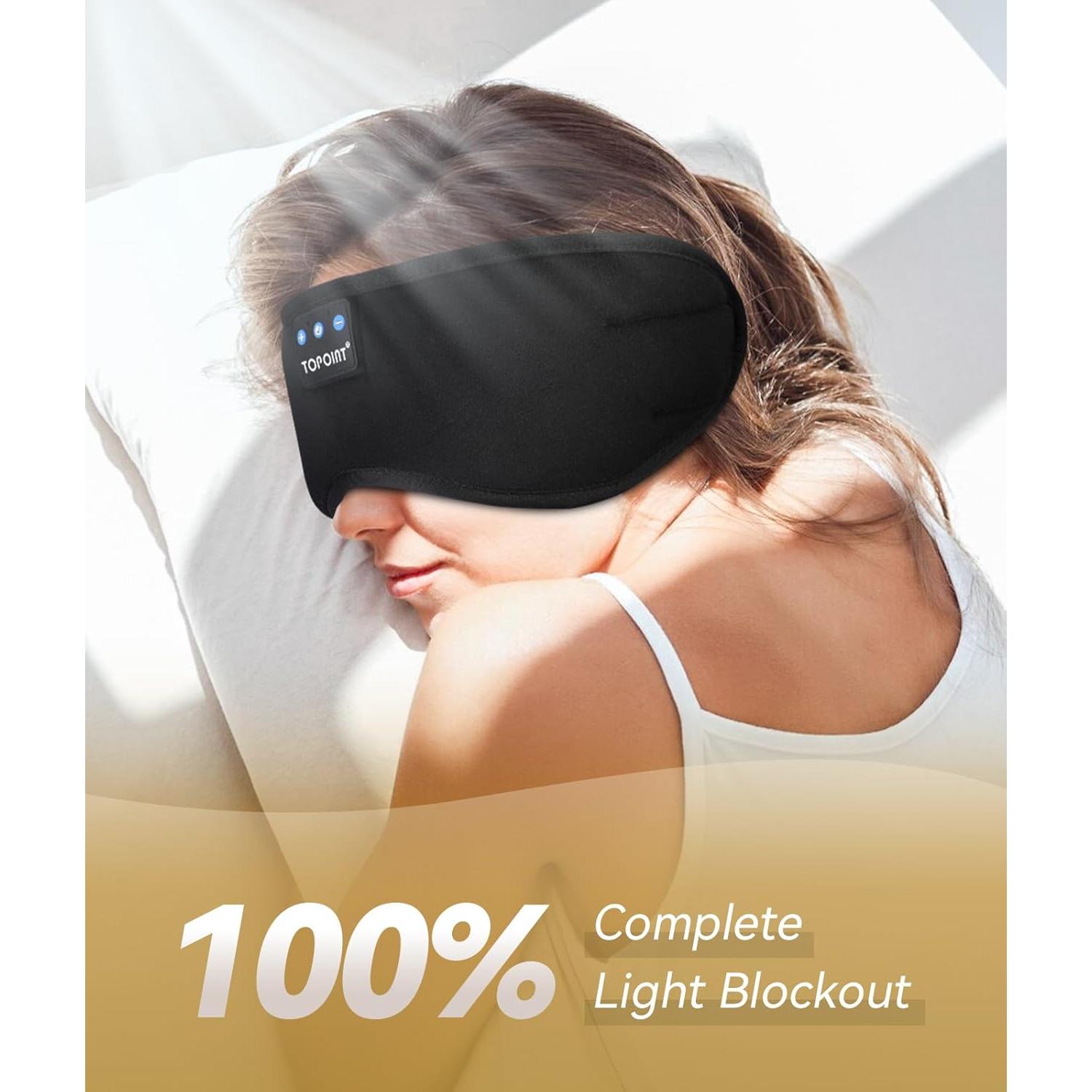 Máscara Térmica para Ojos TOPOINT con Auriculares - 2 Unidades