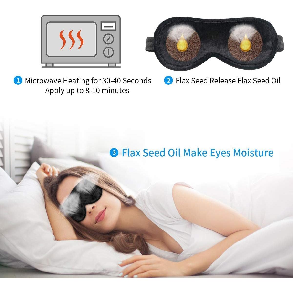 Máscara Térmica para Ojos TOPOINT con Auriculares - 2 Unidades