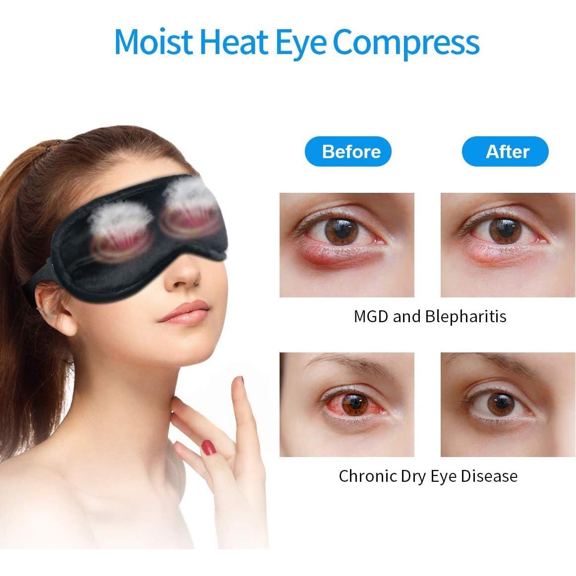 Máscara Térmica para Ojos TOPOINT con Auriculares - 2 Unidades