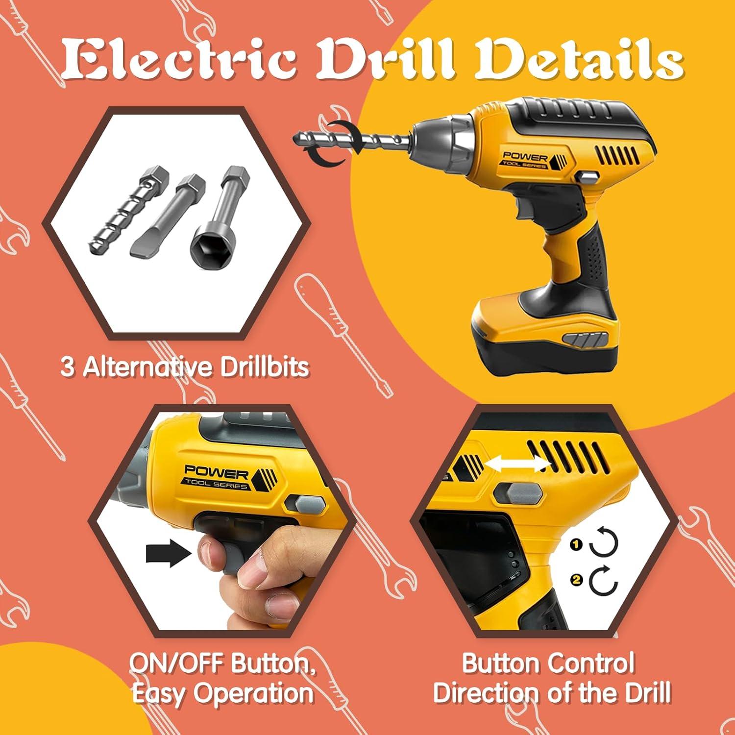 Juego de Herramientas para Niños Hibility con Taladro 0.86 kg