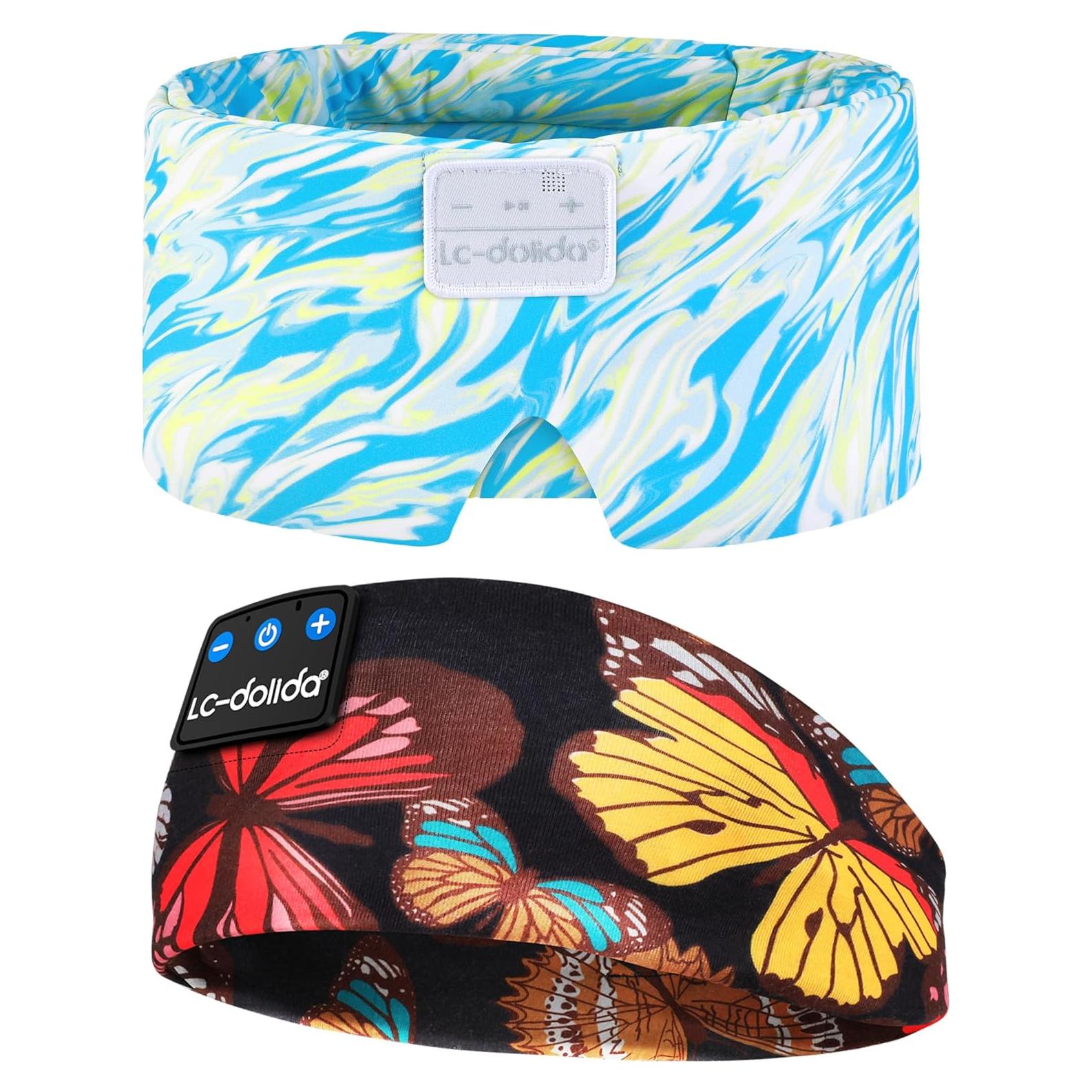 Máscara de Sueño de Seda LC-dolida con Auriculares Bluetooth 5.4