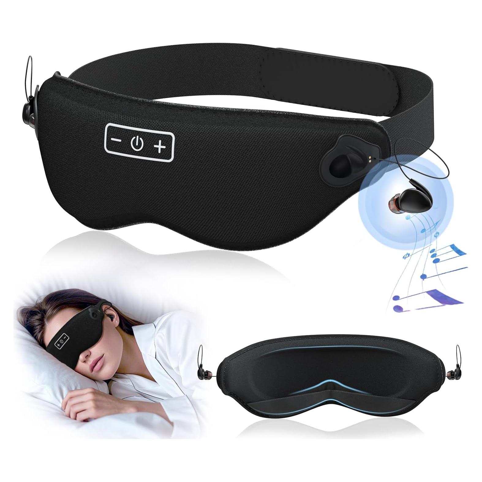 Máscara de Sueño 3D Tiliwame con Ruido Blanco y Tapones