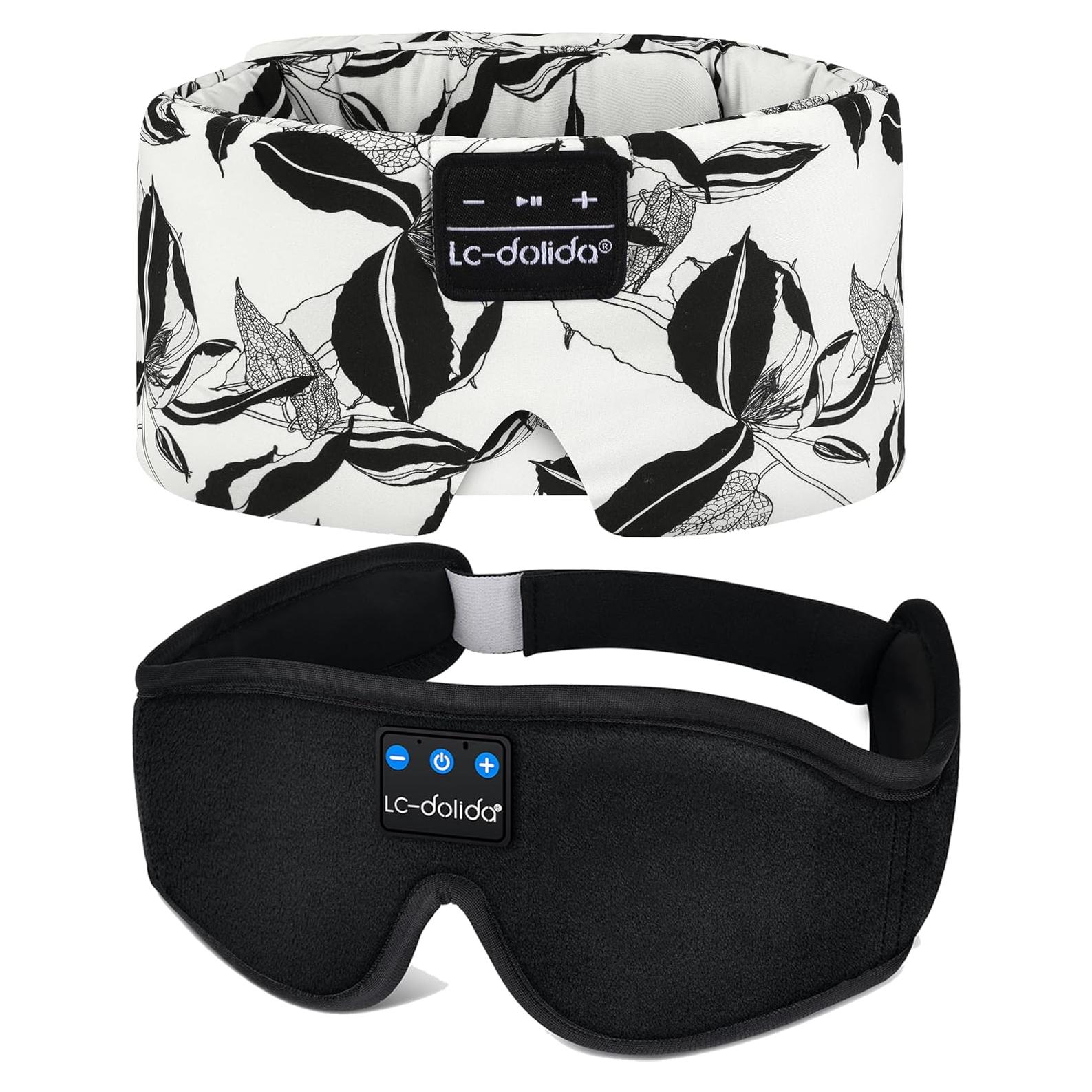 Máscara de Sueño de Seda Extra Grande LC-dolida con Bluetooth