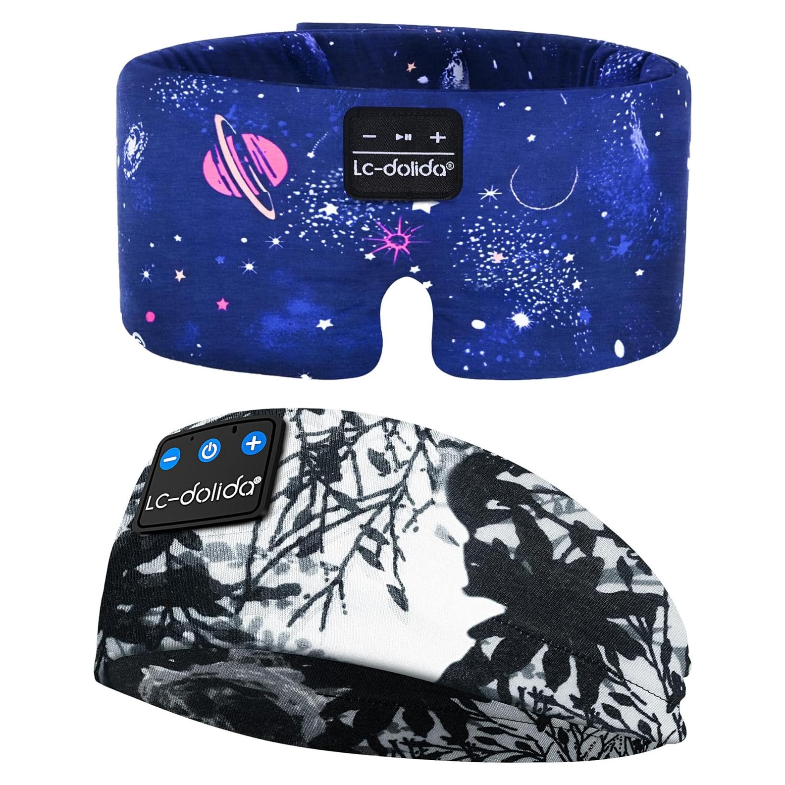 Máscara de Sueño de Seda Extra Grande LC-dolida con Bluetooth