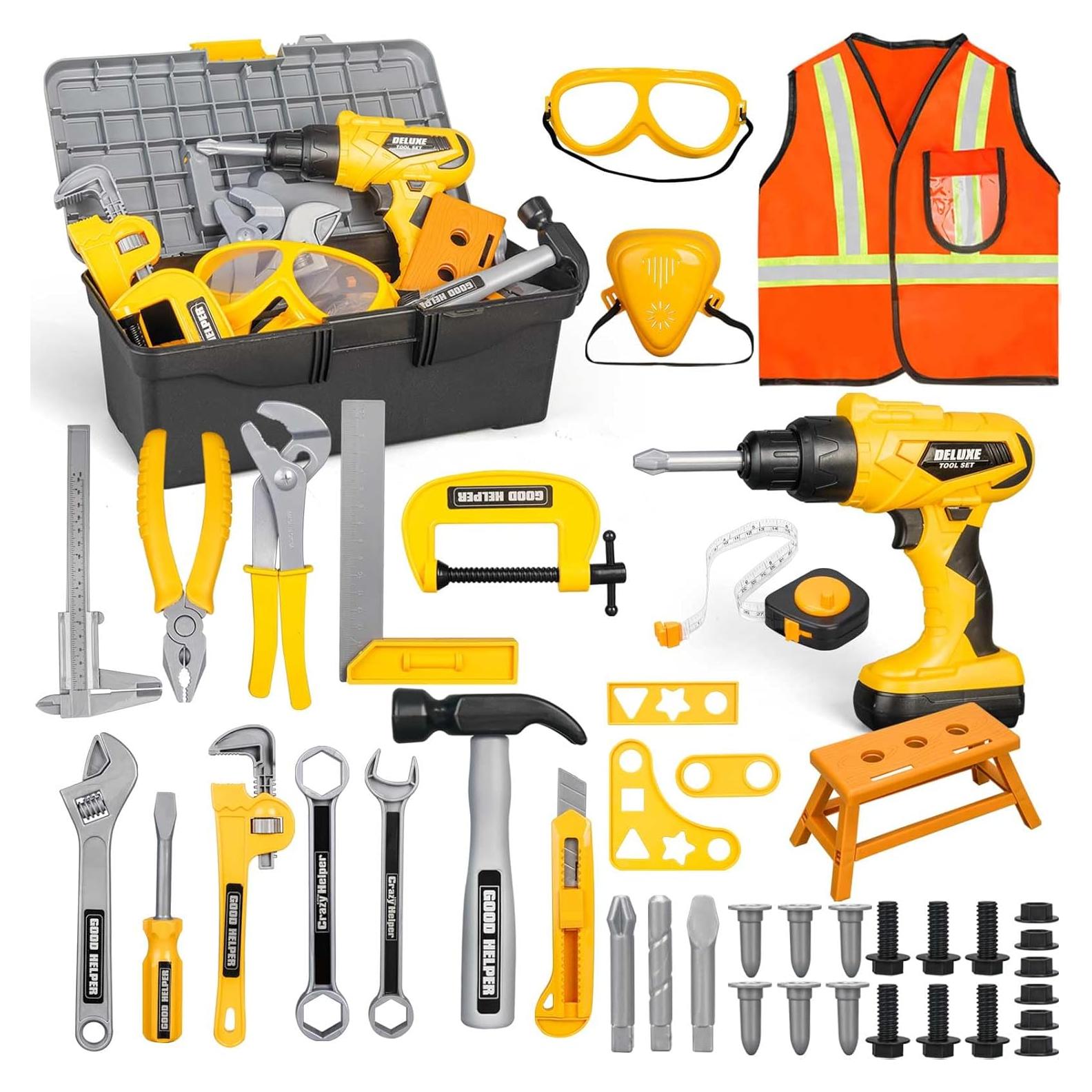 Juego de herramientas para niños 48 piezas Zealous con taladro