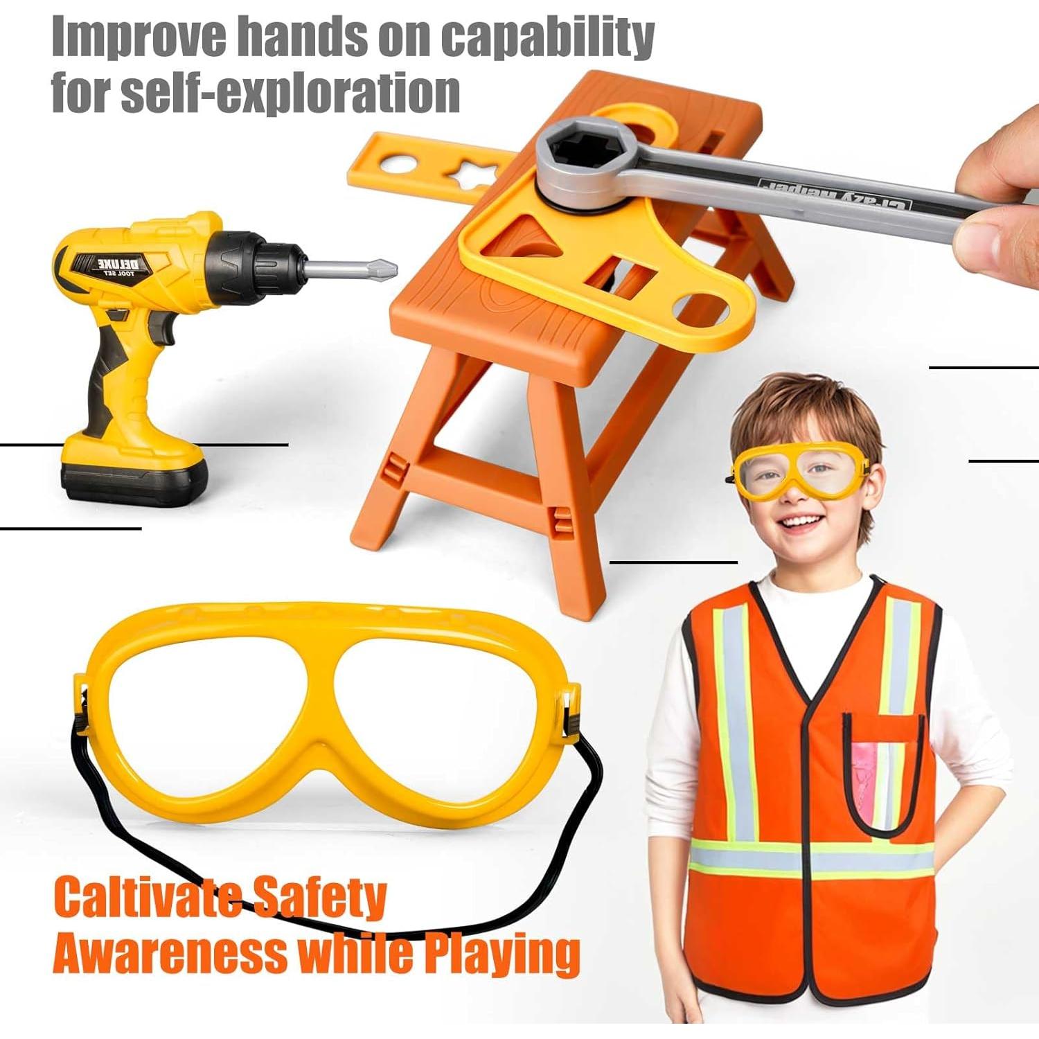 Juego de herramientas para niños 48 piezas Zealous con taladro