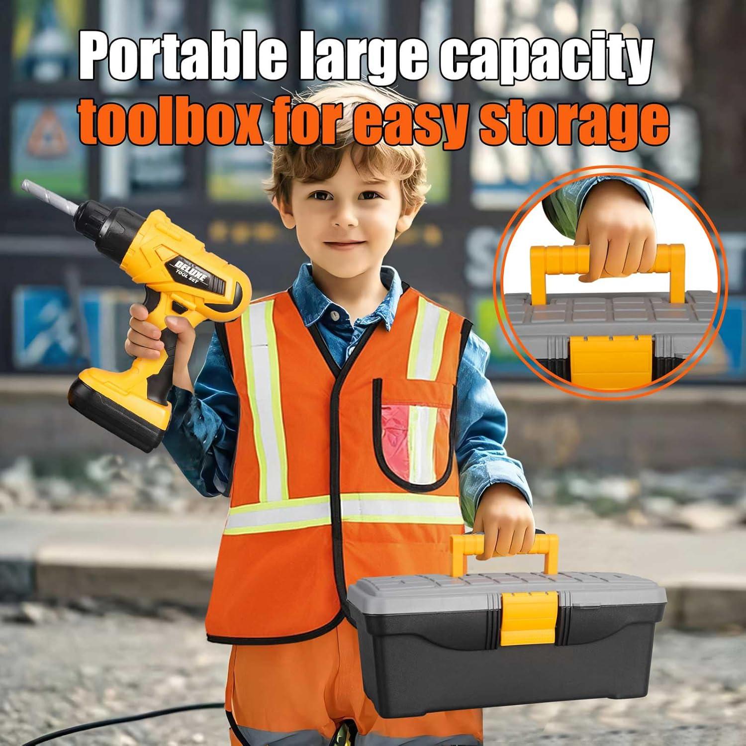 Juego de herramientas para niños 48 piezas Zealous con taladro