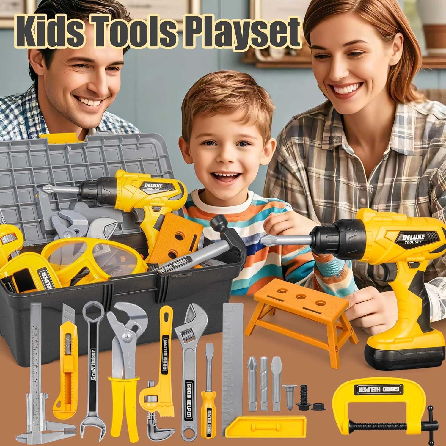 Juego de herramientas para niños 48 piezas Zealous con taladro