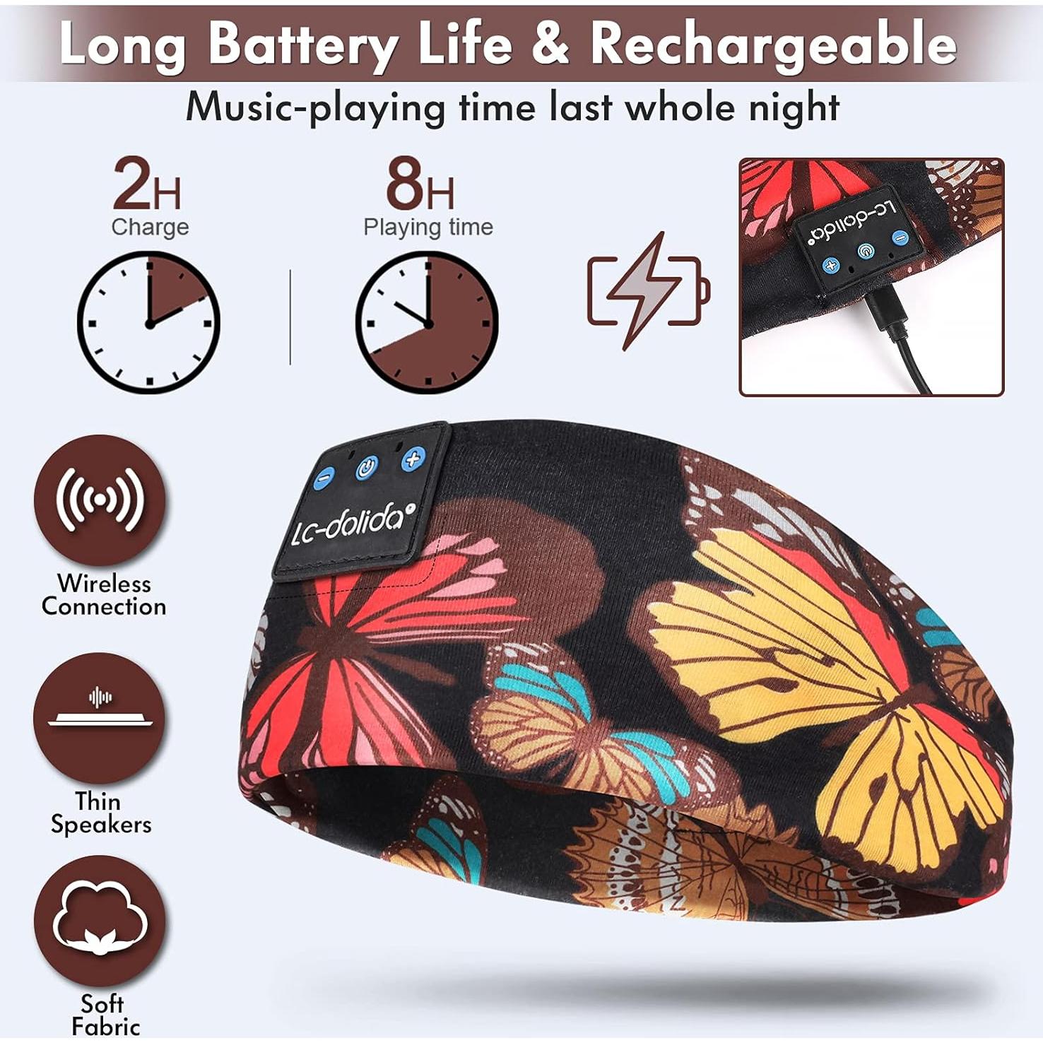 Máscara de Sueño Bluetooth LC-dolida con Auriculares