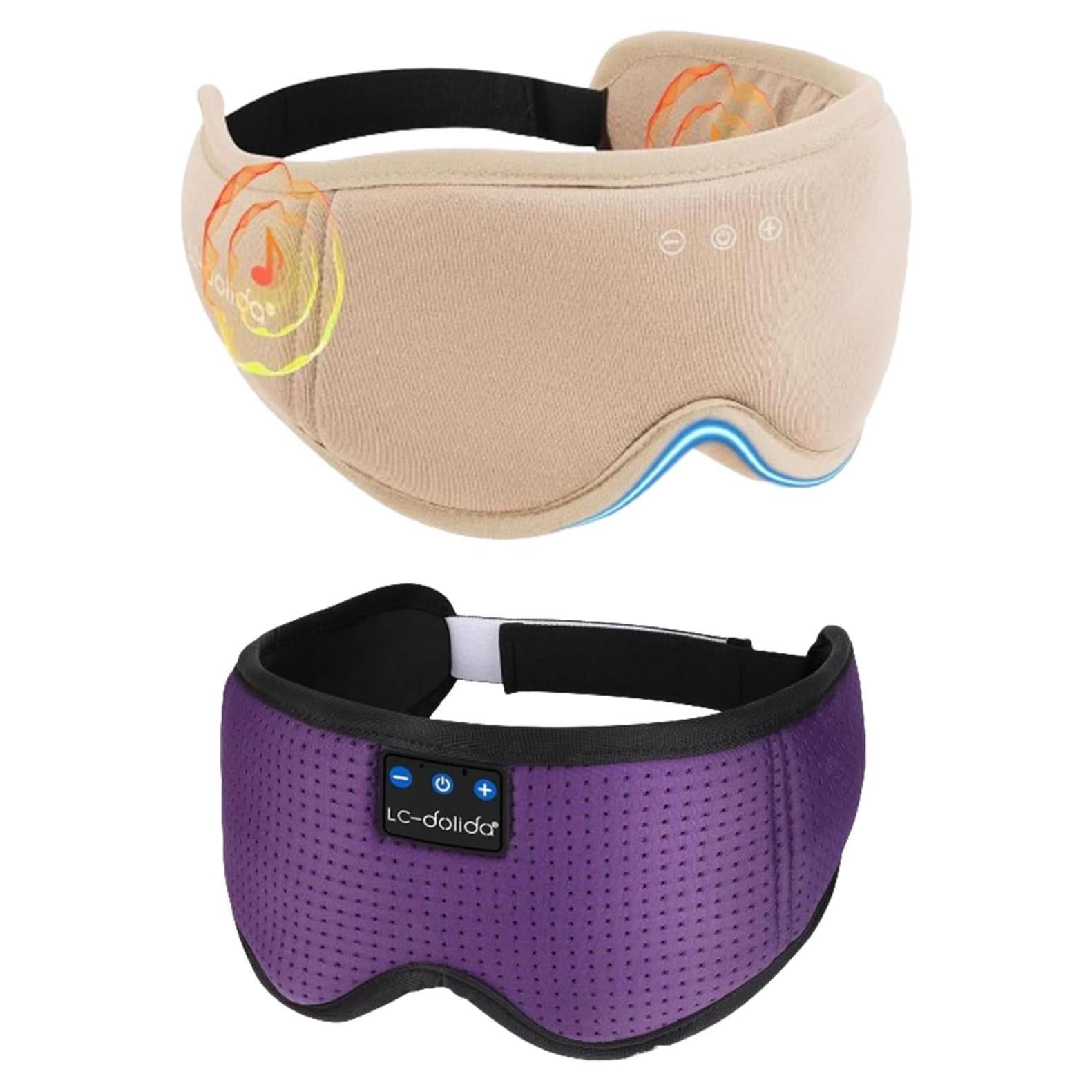 Máscara de Sueño Bluetooth 3D Algodón de Bambú LC-dolida