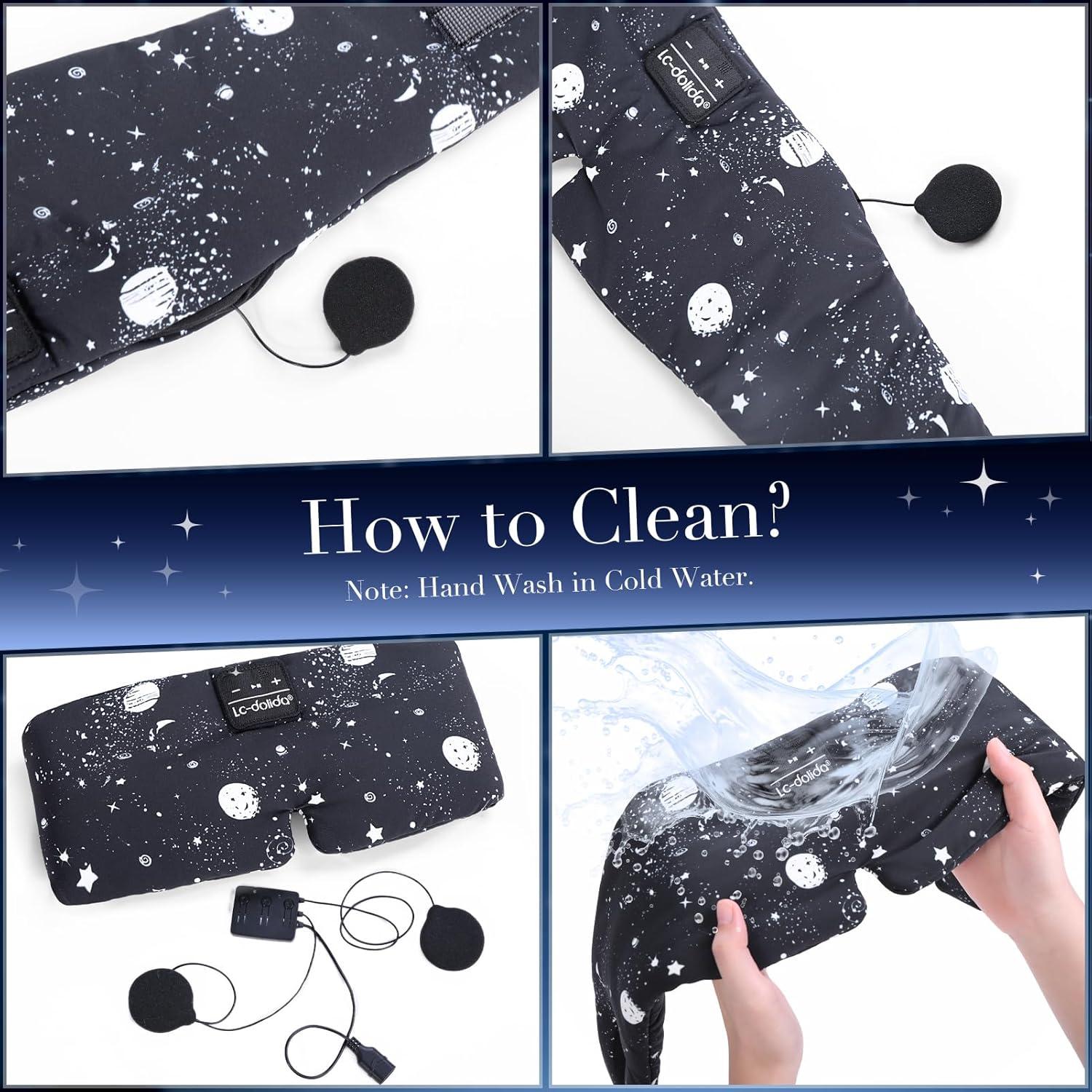 Máscara de Sueño Bluetooth LC-dolida con Altavoces Delgados