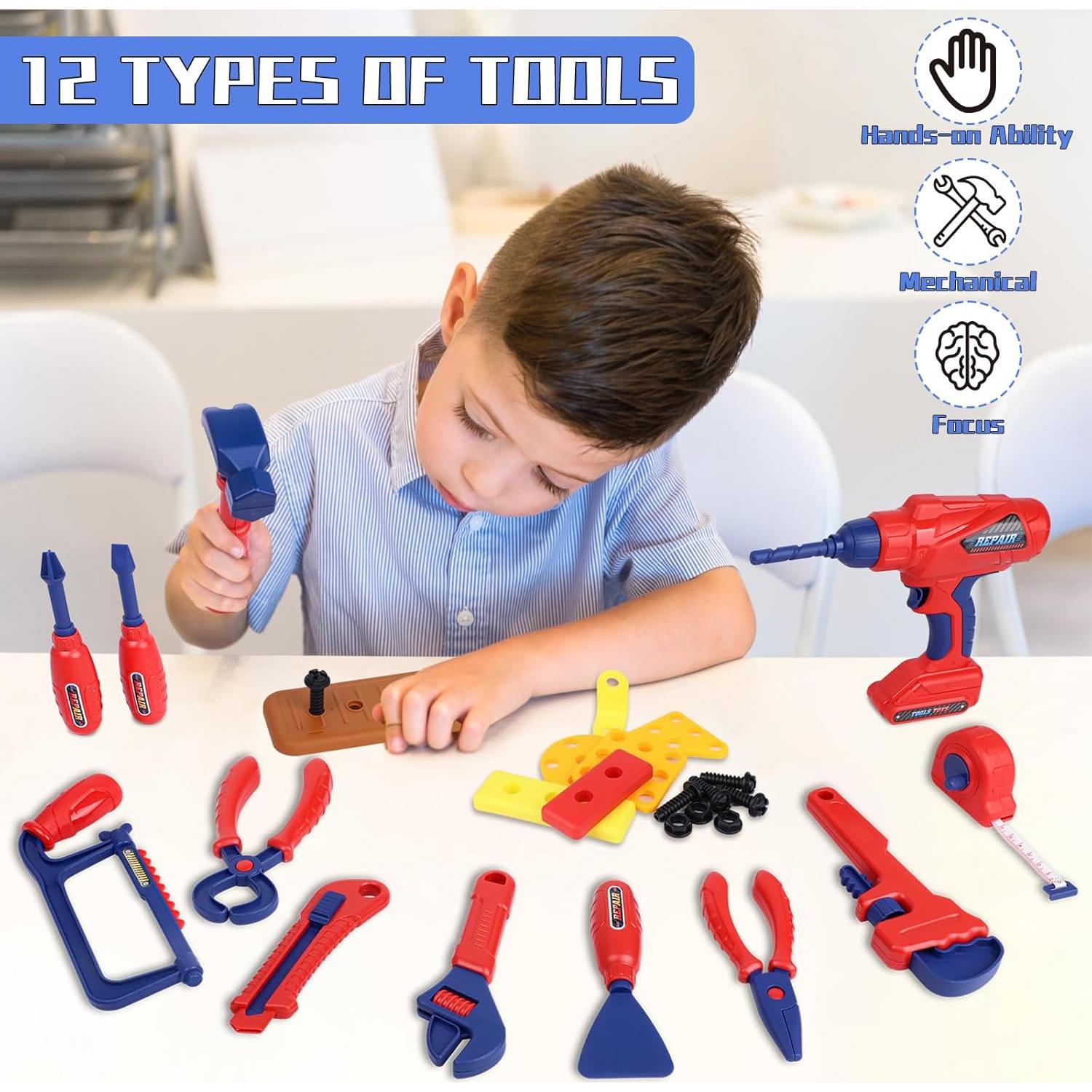 Juego de Herramientas para Niños MAGIC4U 49 Piezas