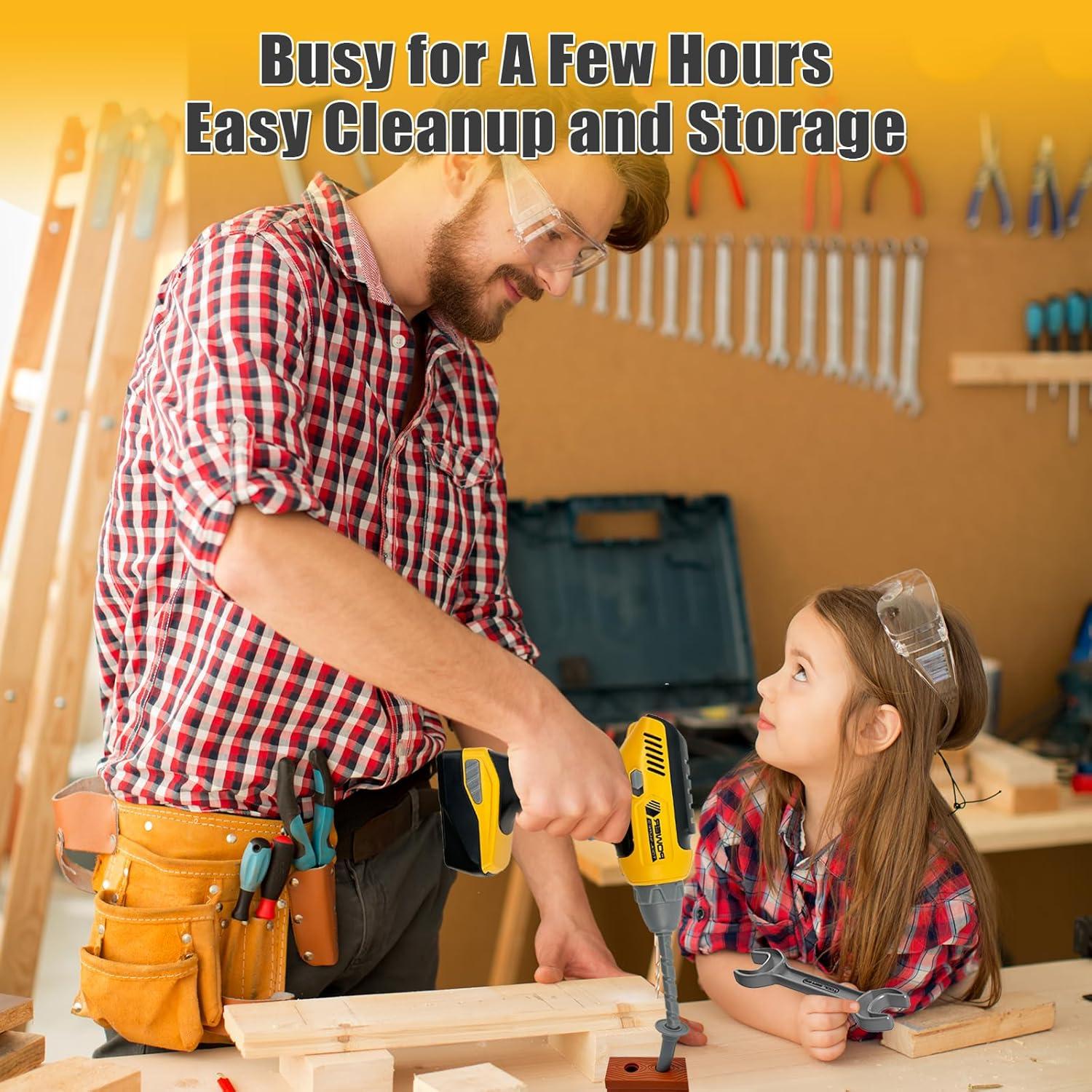 Kit de Herramientas de Construcción Playhiland para Niños 3-8 Años