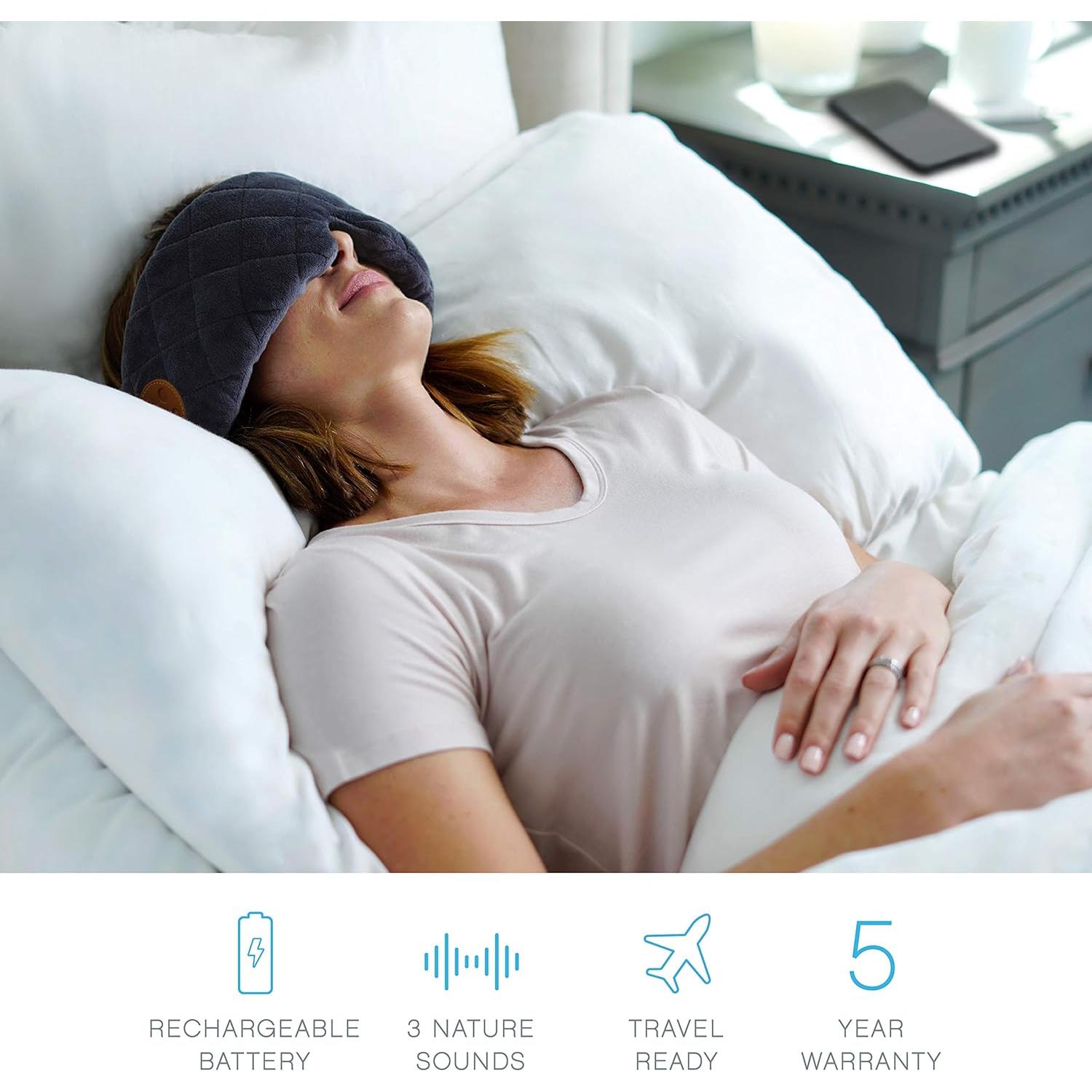 Máscara de Ojos Bluetooth Pure Enrichment PESDEYE-G - Sonido Blanco