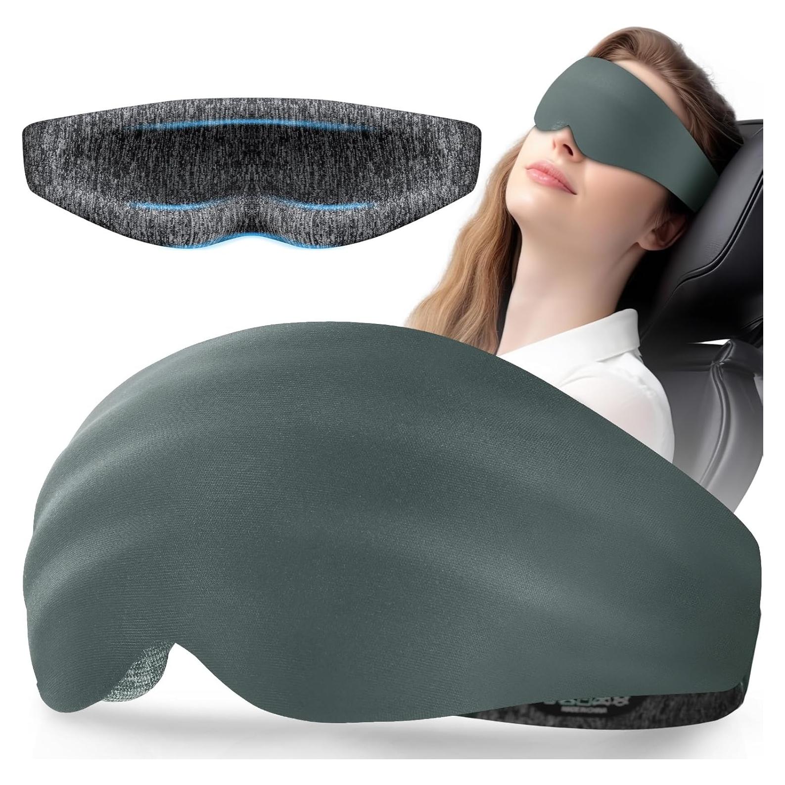 Máscara de Sueño Blackout 3D LC-dolida, Suave y Ajustable