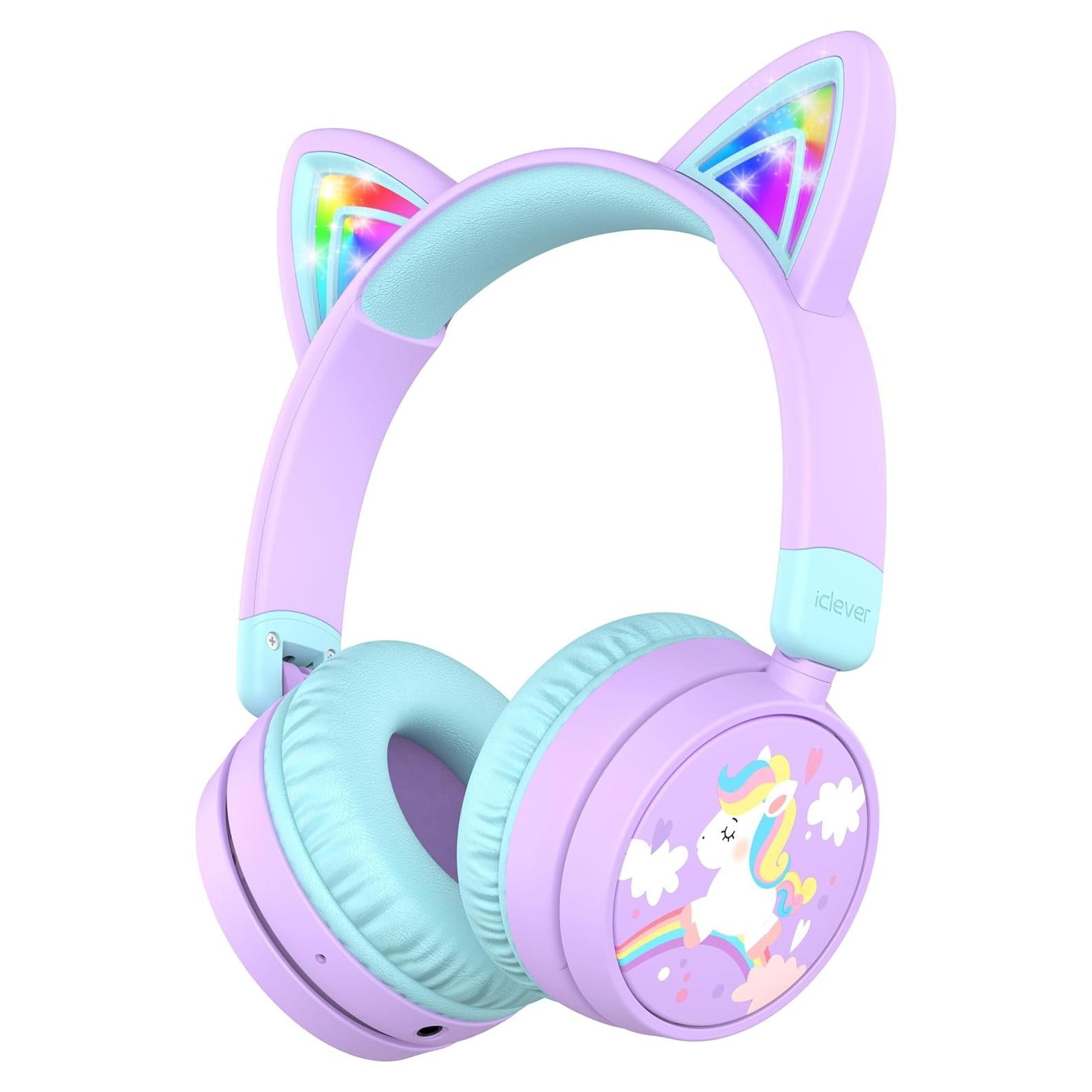 Auriculares Bluetooth iClever Galletas Maullido Niños 60H