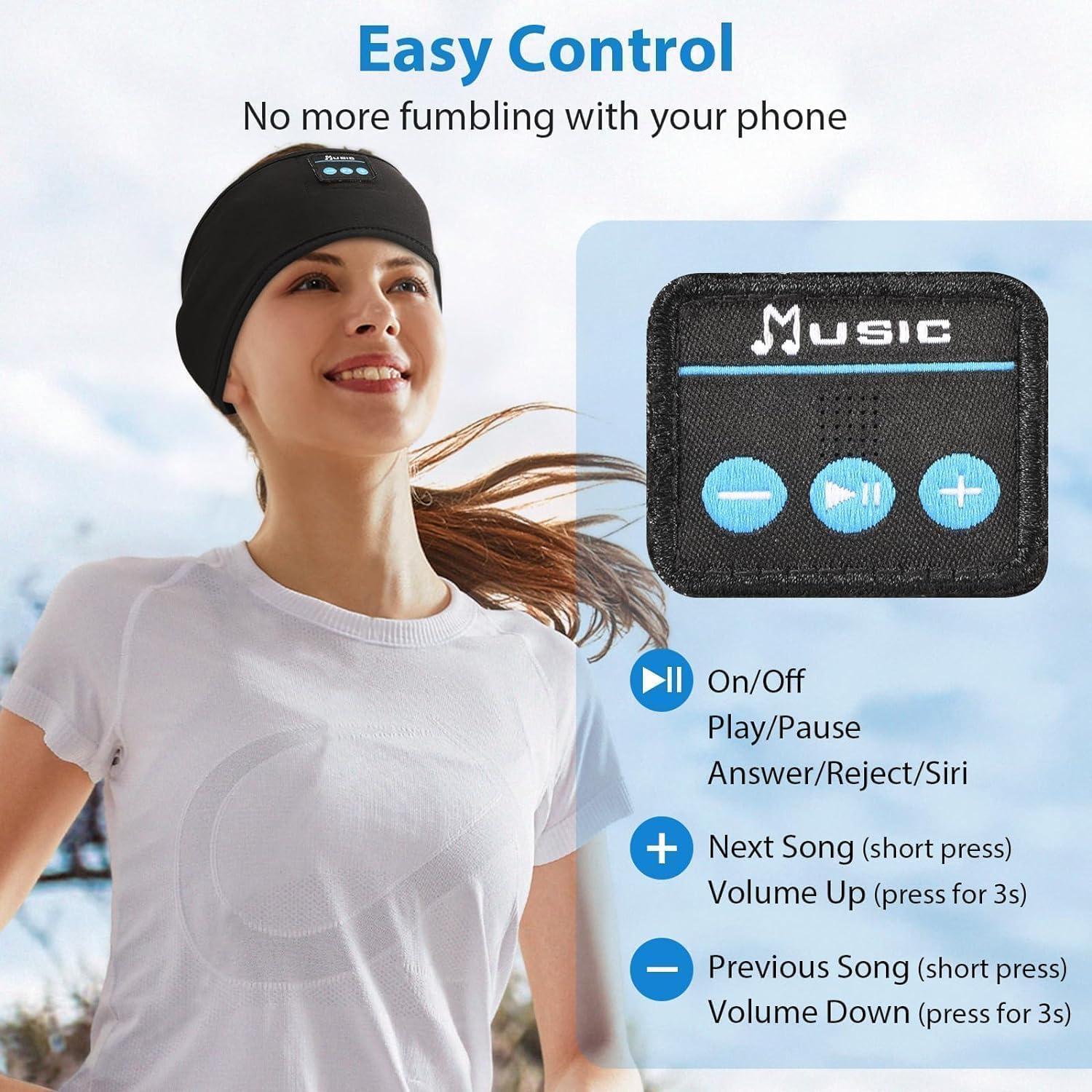 Auriculares Bluetooth ZRUHIG para dormir - Diadema ajustable