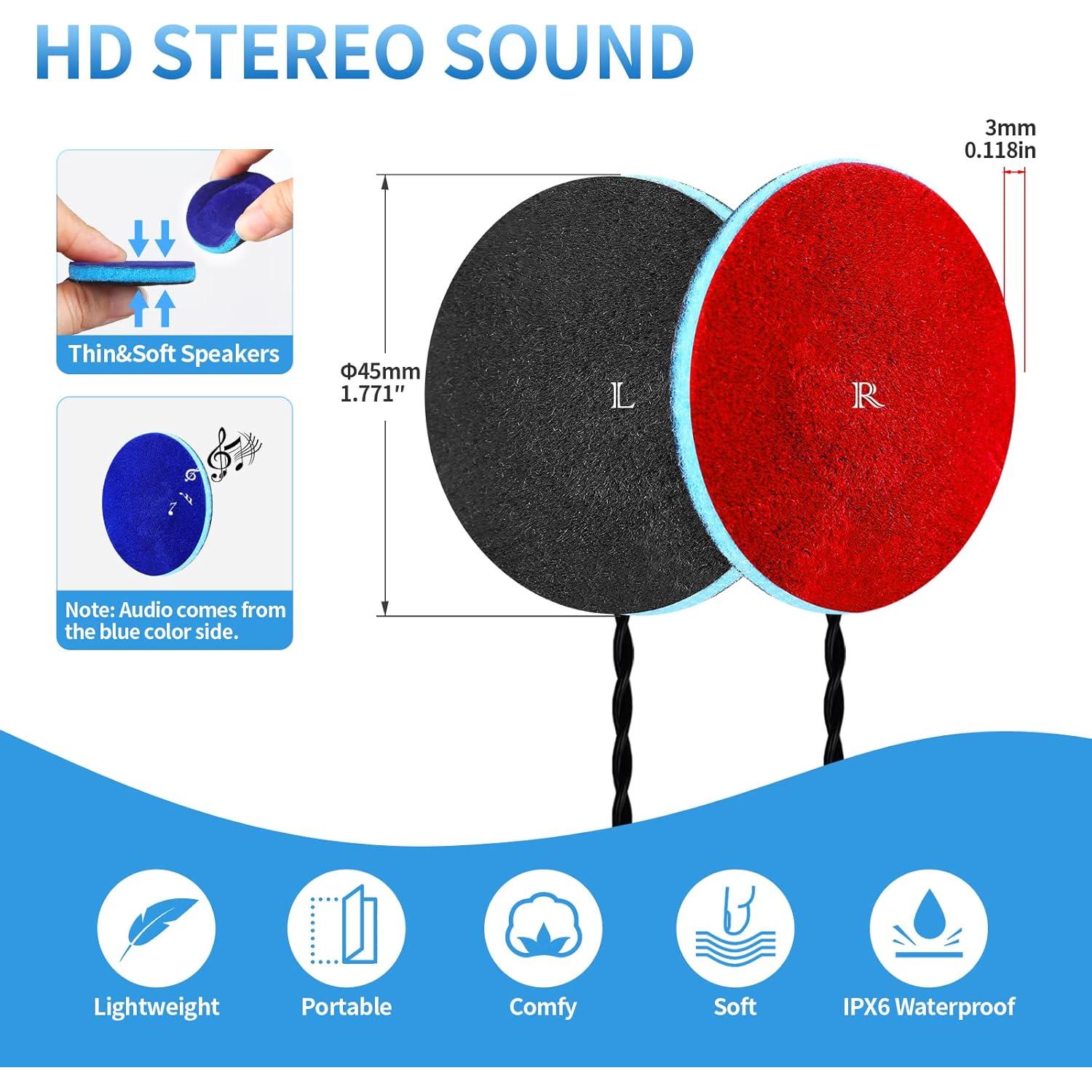 Auriculares para dormir MMUSS con cable 3.5mm ultra finos