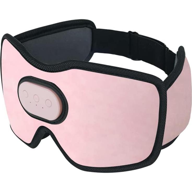 Máscara de Sueño Inalámbrica SYPVRY Rosa con Auriculares Bluetooth