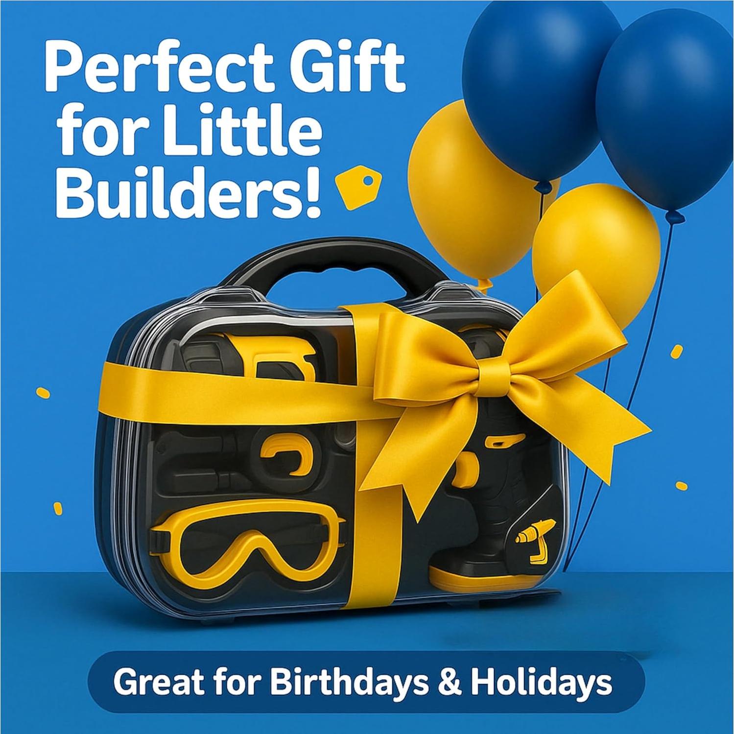 Juego de Herramientas para Niños TOMLEON con Maletín 0.68kg