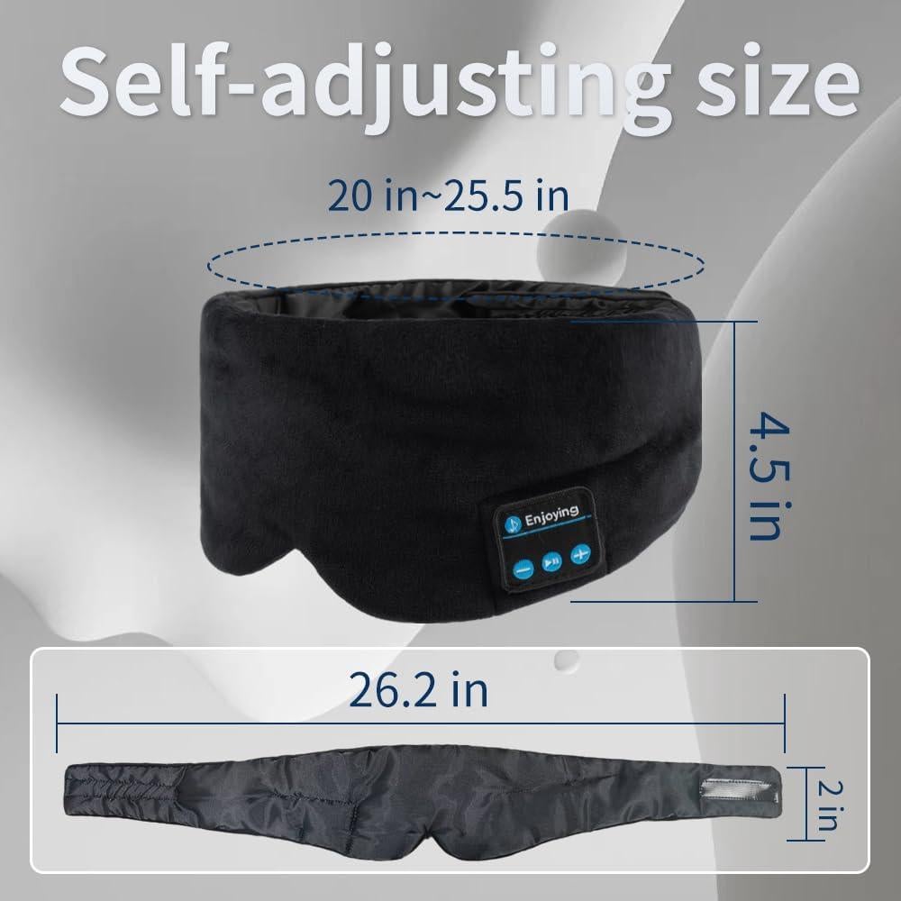 Máscara de Sueño Bluetooth SYPVRY con Auriculares Ajustables